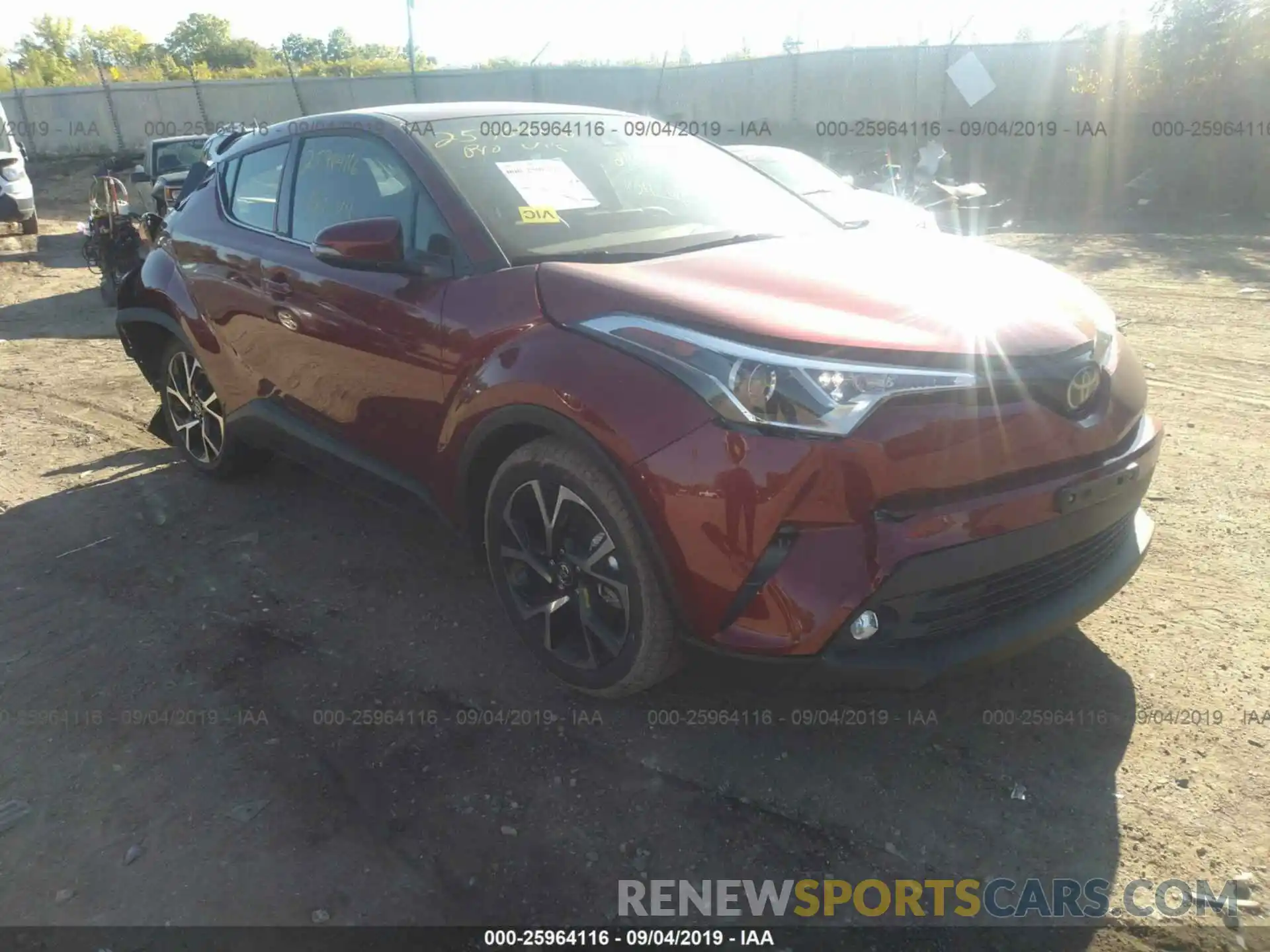 1 Photograph of a damaged car JTNKHMBX6K1048971 TOYOTA C-HR 2019