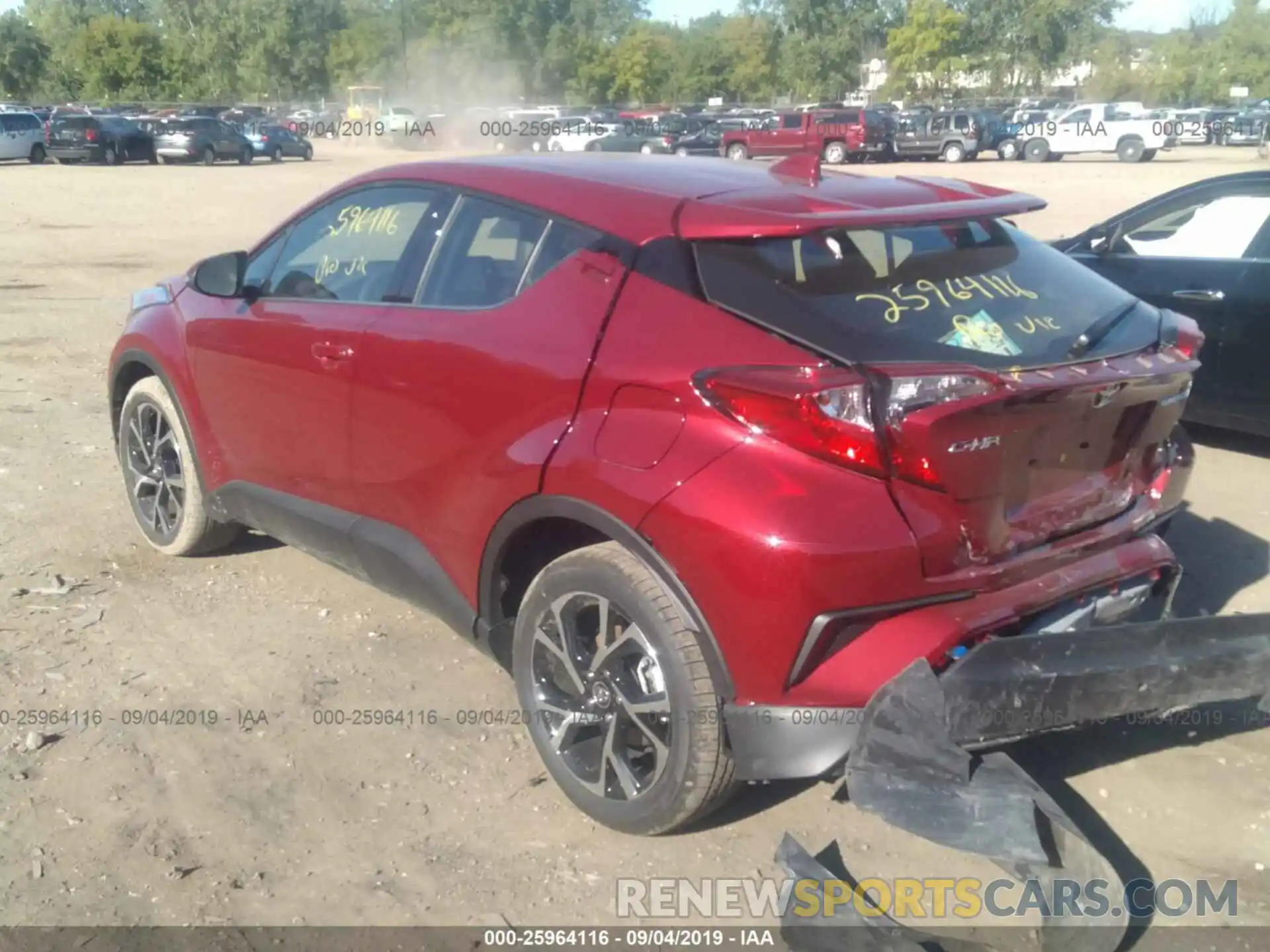 3 Photograph of a damaged car JTNKHMBX6K1048971 TOYOTA C-HR 2019