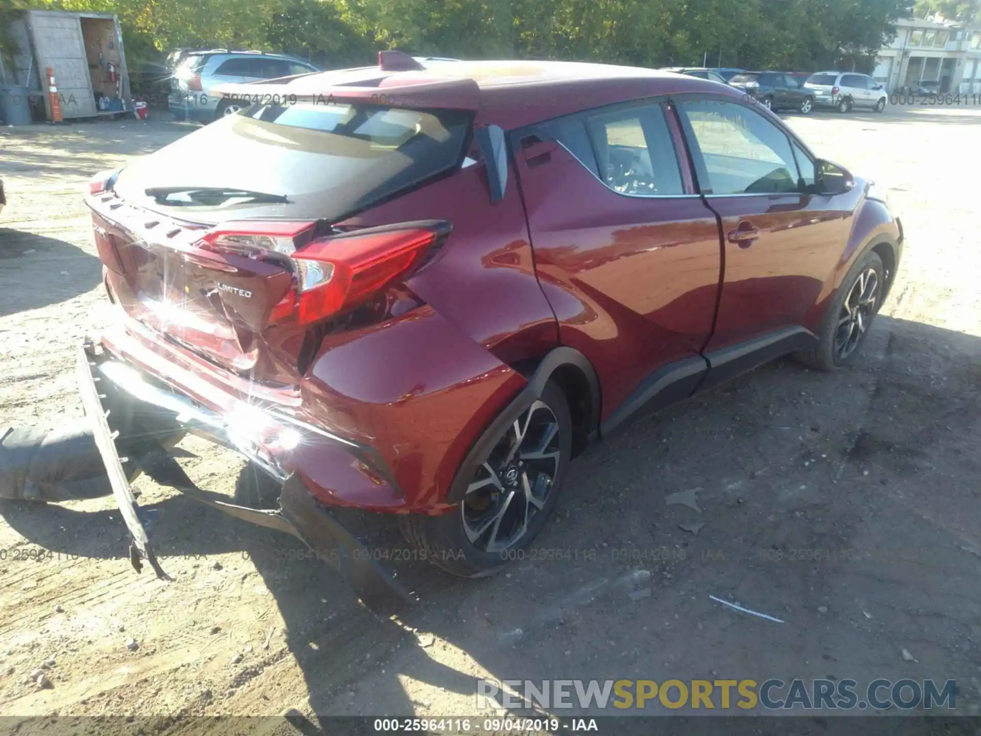 4 Photograph of a damaged car JTNKHMBX6K1048971 TOYOTA C-HR 2019