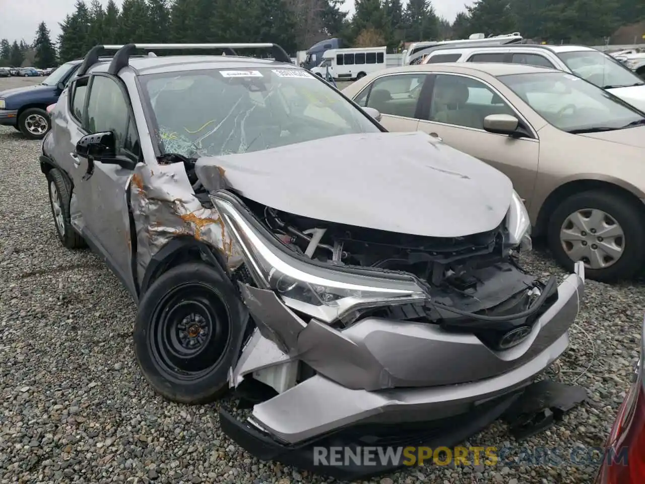 1 Photograph of a damaged car JTNKHMBX6K1050087 TOYOTA C-HR 2019