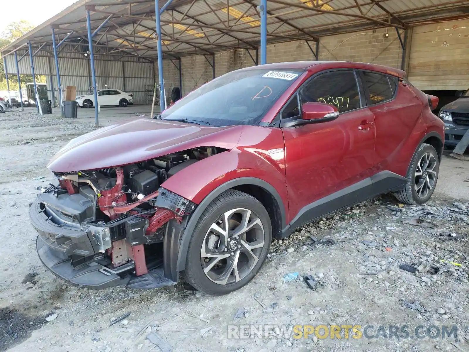 2 Photograph of a damaged car JTNKHMBX6K1056147 TOYOTA C-HR 2019