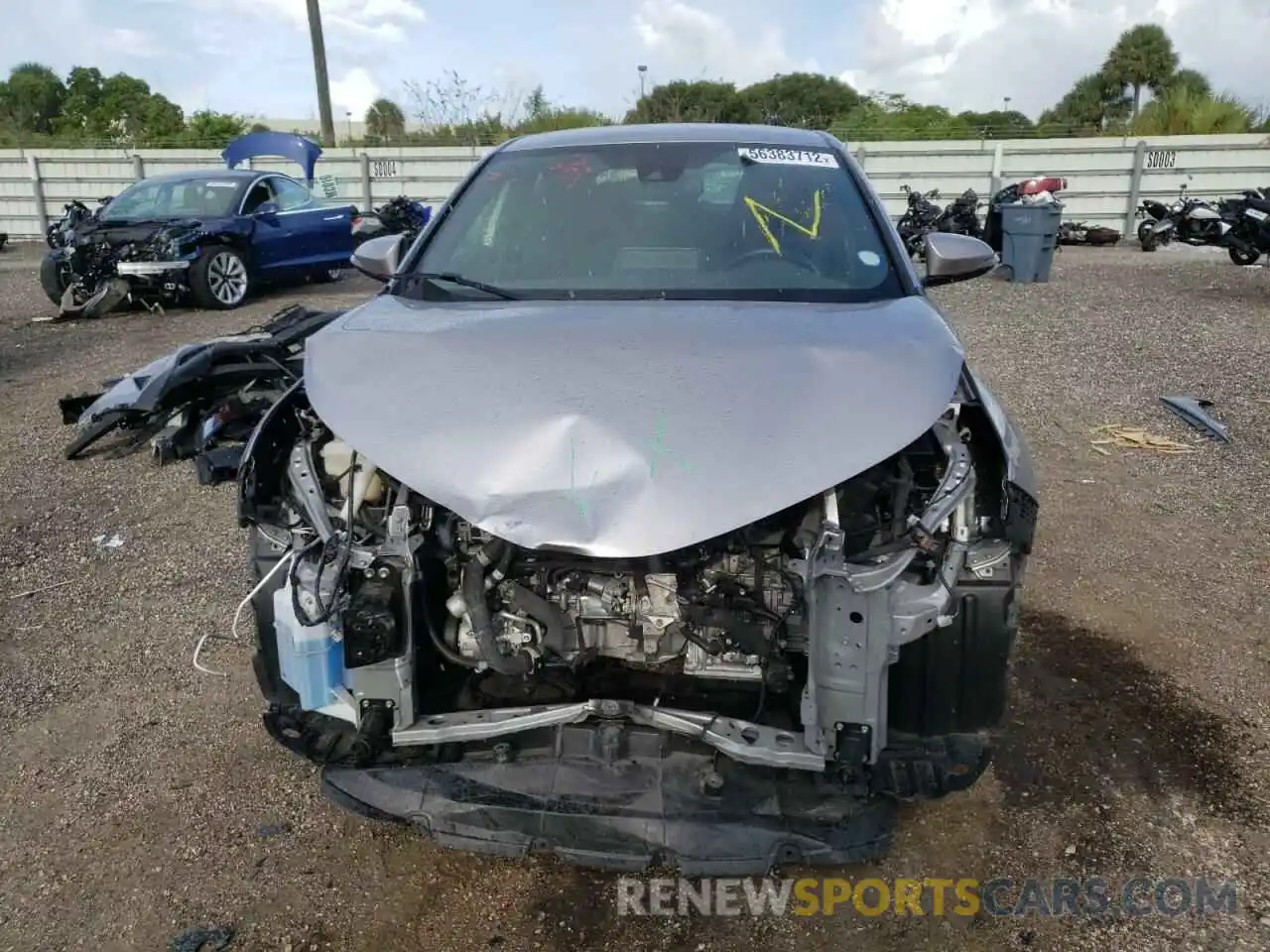 9 Photograph of a damaged car JTNKHMBX6K1060733 TOYOTA C-HR 2019