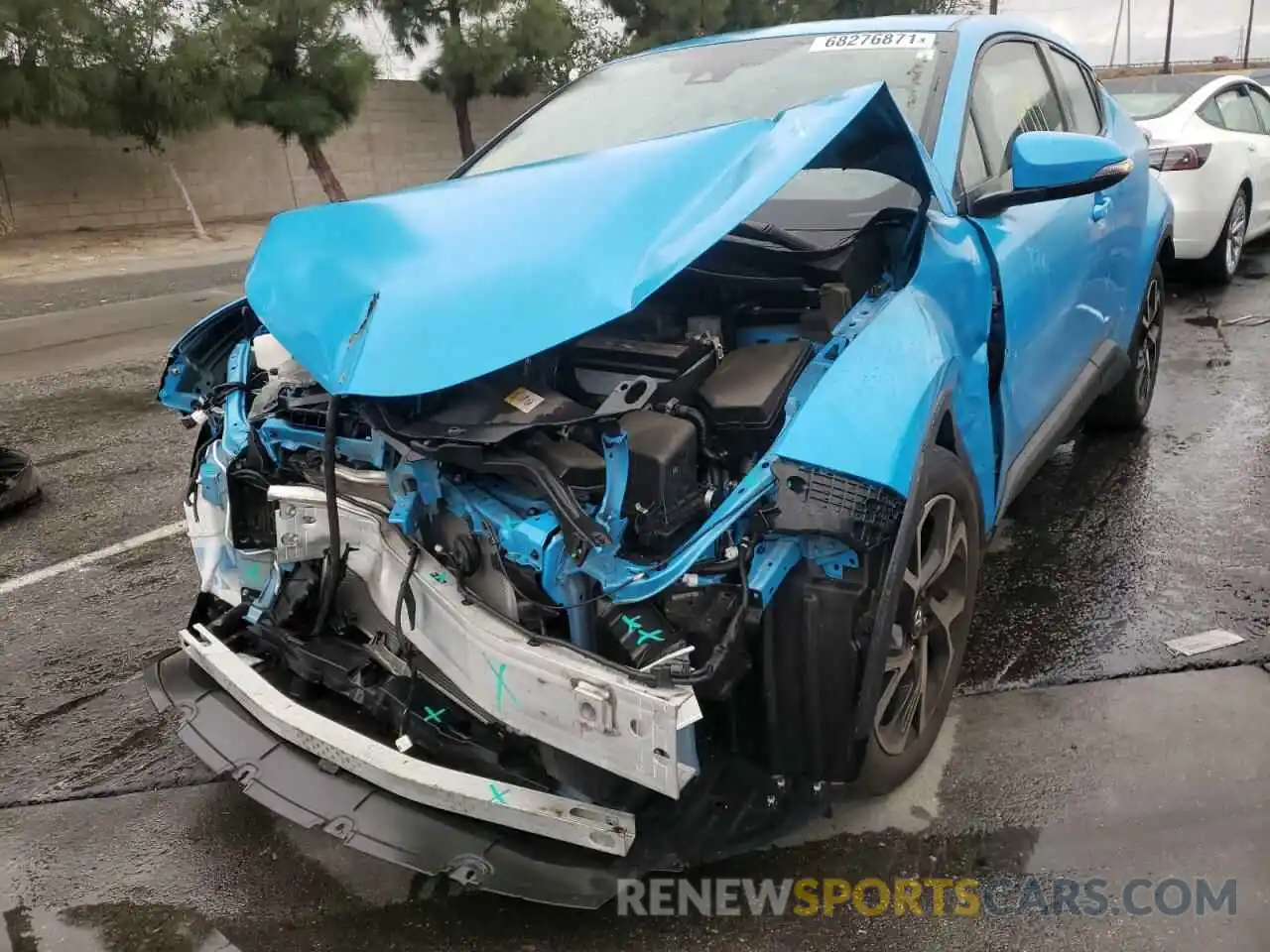 2 Photograph of a damaged car JTNKHMBX7K1014005 TOYOTA C-HR 2019