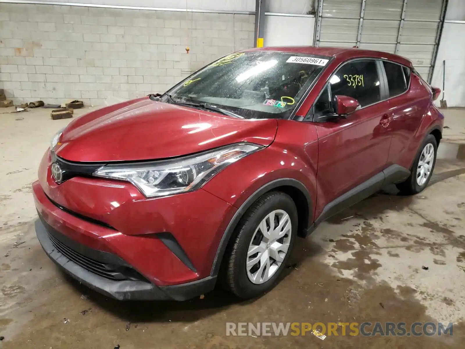 2 Photograph of a damaged car JTNKHMBX7K1020080 TOYOTA C-HR 2019