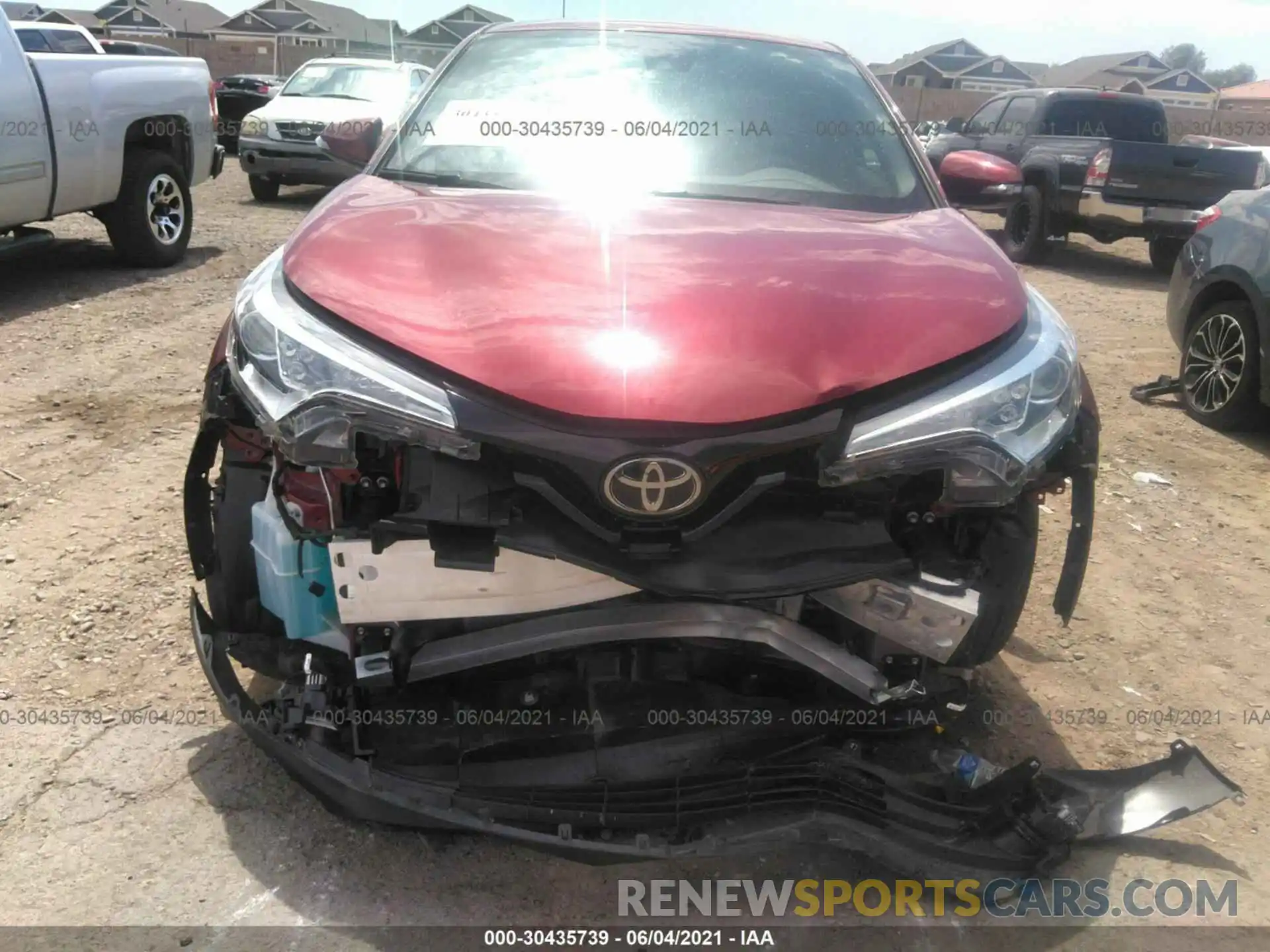 6 Photograph of a damaged car JTNKHMBX7K1021889 TOYOTA C-HR 2019