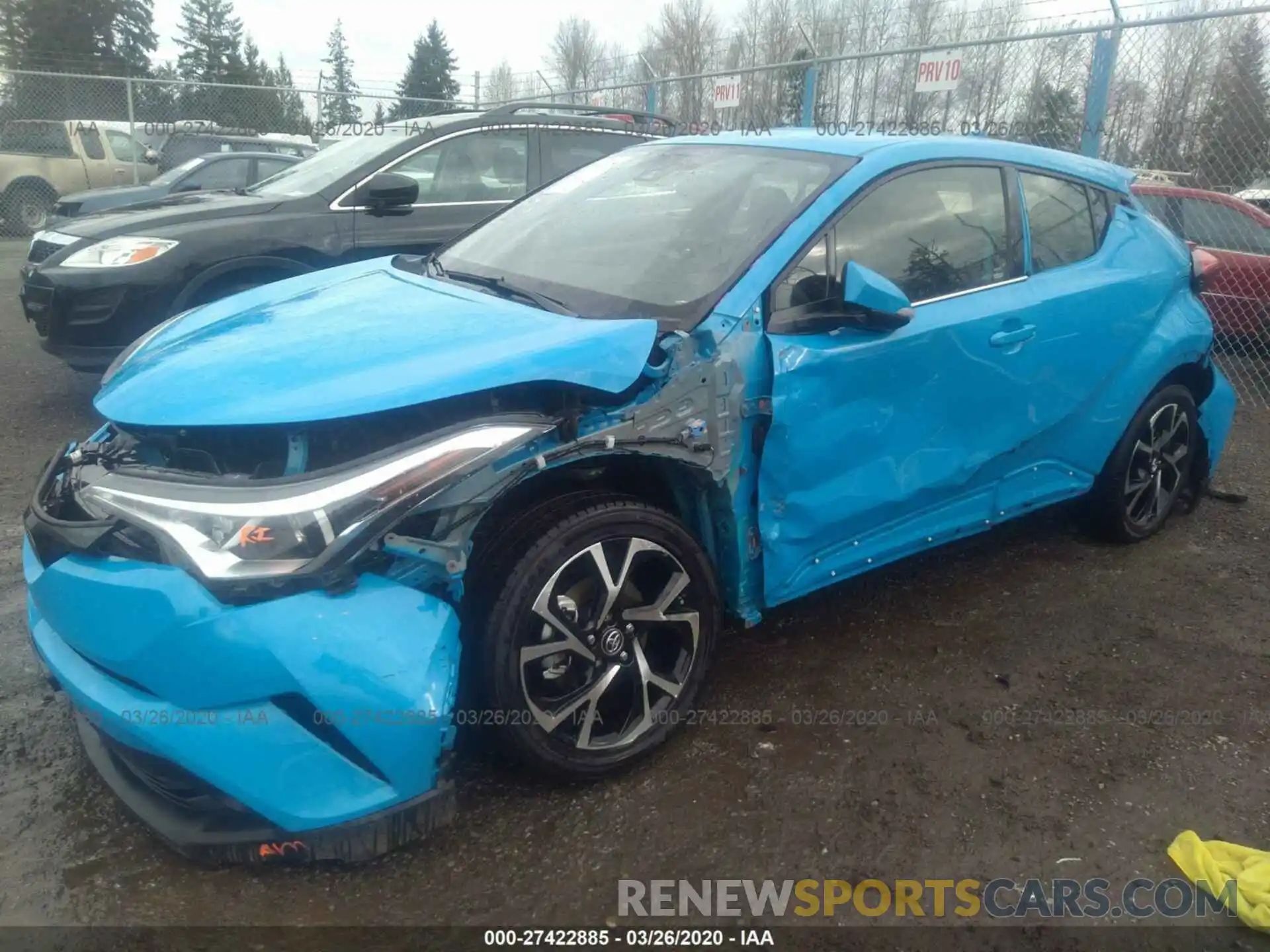 2 Photograph of a damaged car JTNKHMBX7K1024338 TOYOTA C-HR 2019