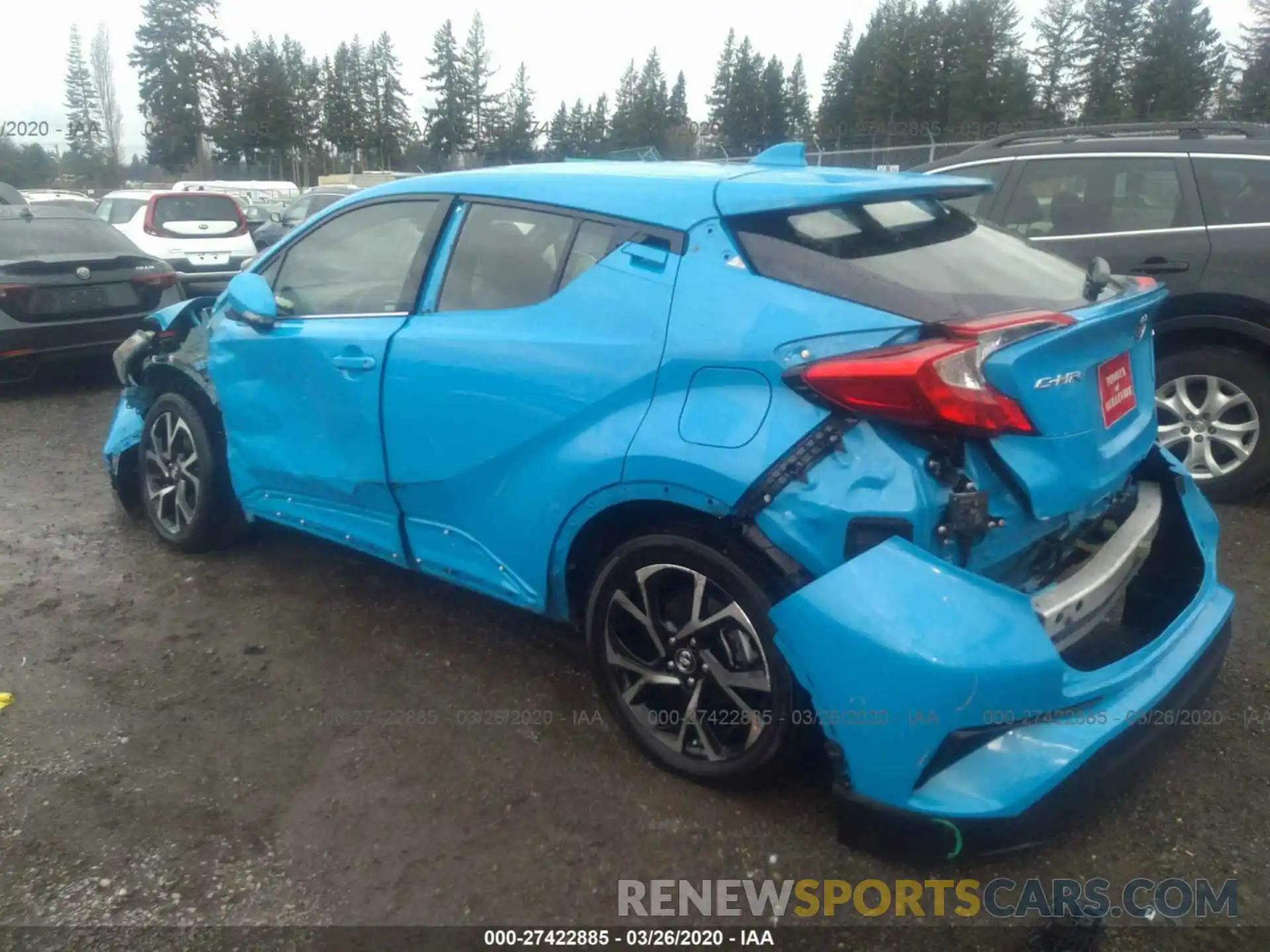 3 Photograph of a damaged car JTNKHMBX7K1024338 TOYOTA C-HR 2019