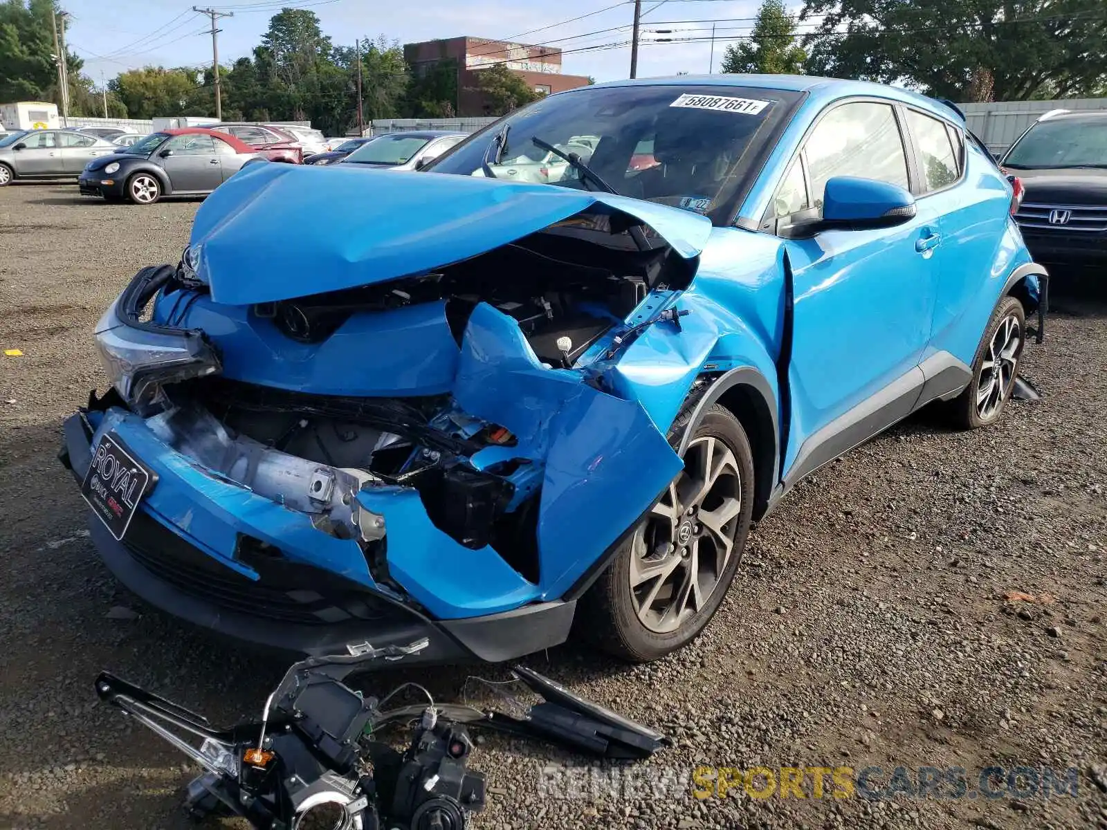 2 Photograph of a damaged car JTNKHMBX7K1024520 TOYOTA C-HR 2019