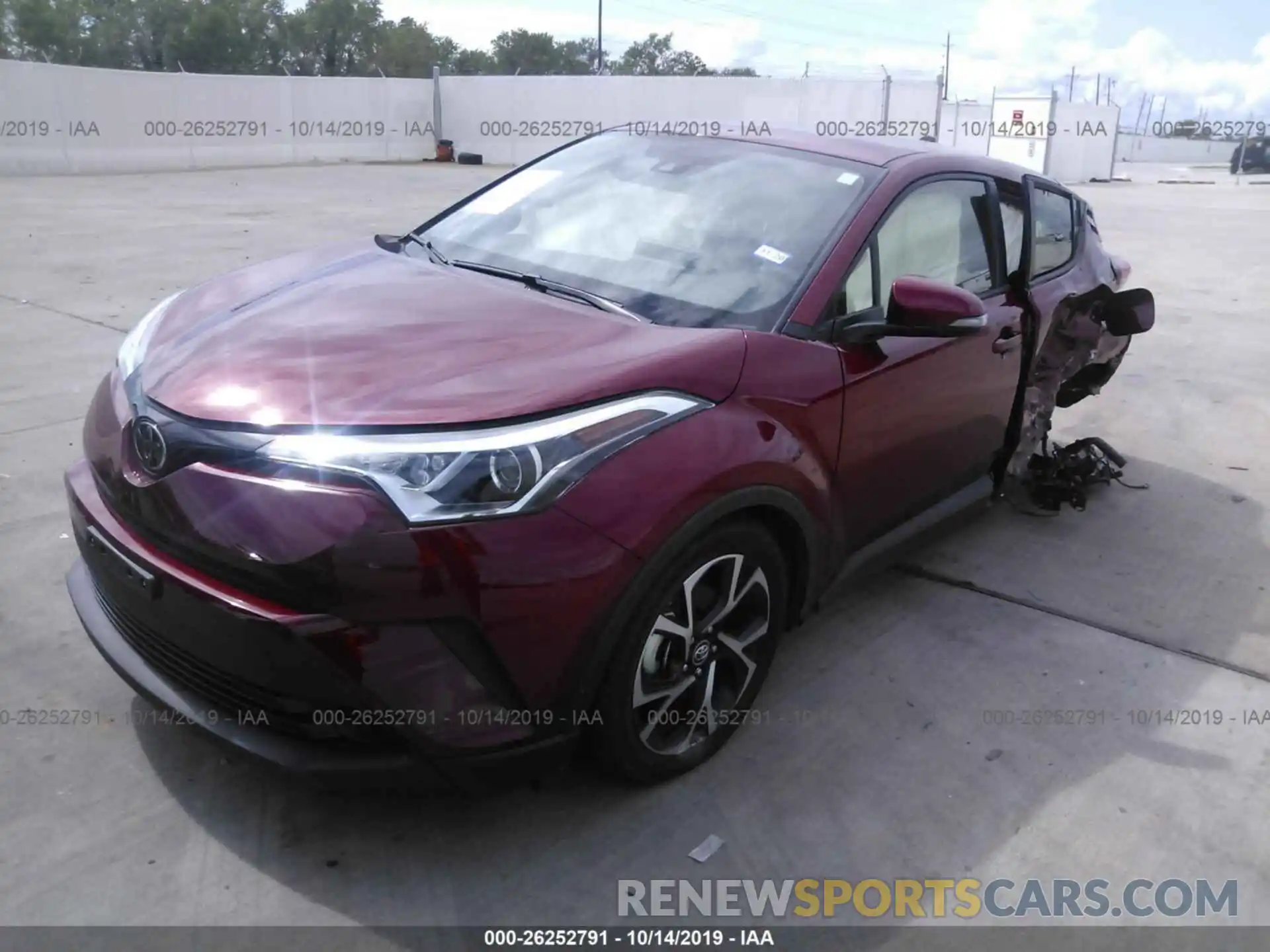 2 Photograph of a damaged car JTNKHMBX7K1028308 TOYOTA C-HR 2019