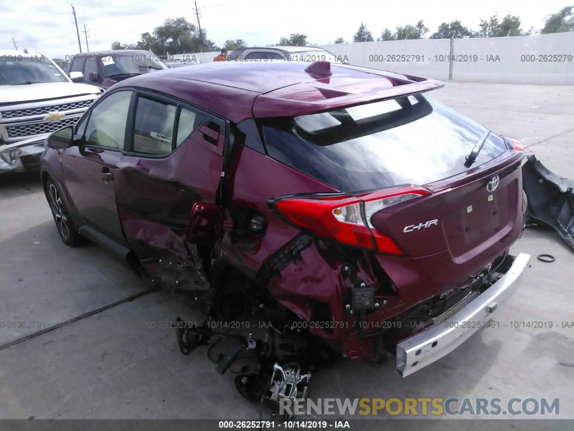 3 Photograph of a damaged car JTNKHMBX7K1028308 TOYOTA C-HR 2019