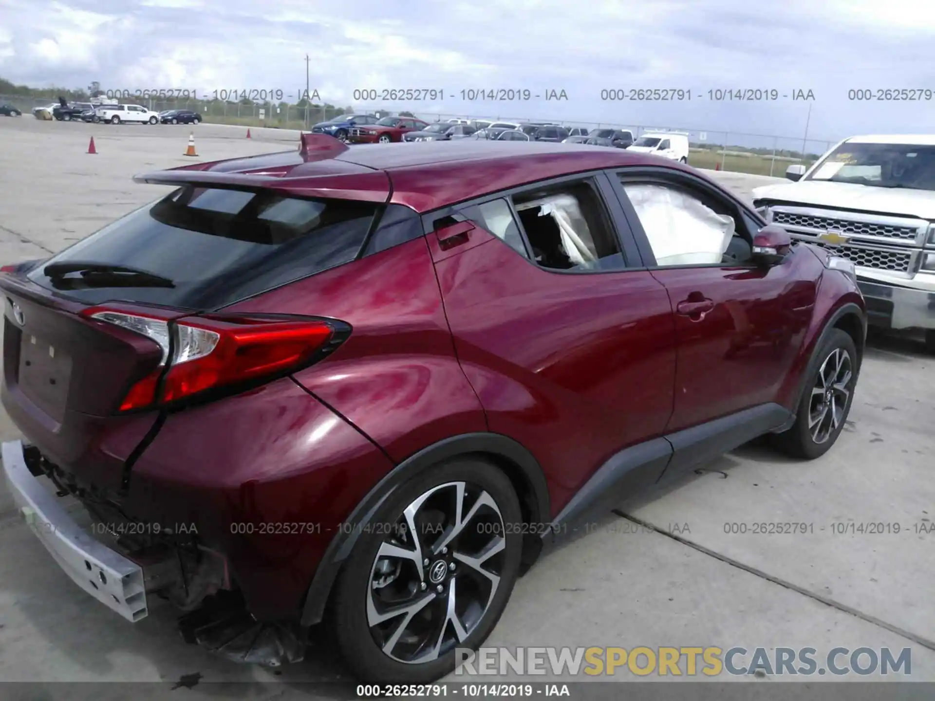 4 Photograph of a damaged car JTNKHMBX7K1028308 TOYOTA C-HR 2019