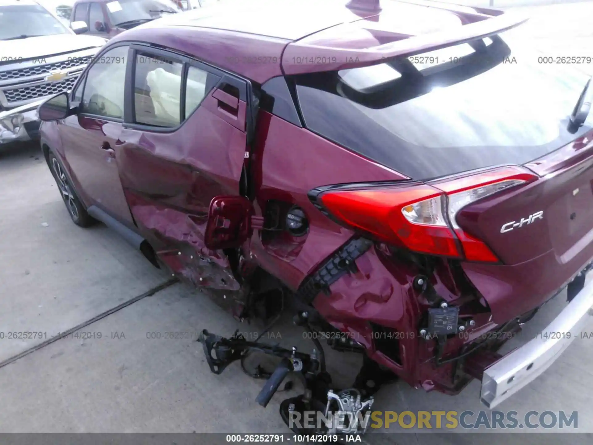 6 Photograph of a damaged car JTNKHMBX7K1028308 TOYOTA C-HR 2019