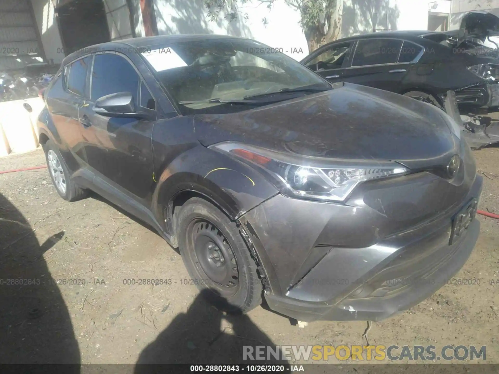 1 Photograph of a damaged car JTNKHMBX7K1029653 TOYOTA C-HR 2019