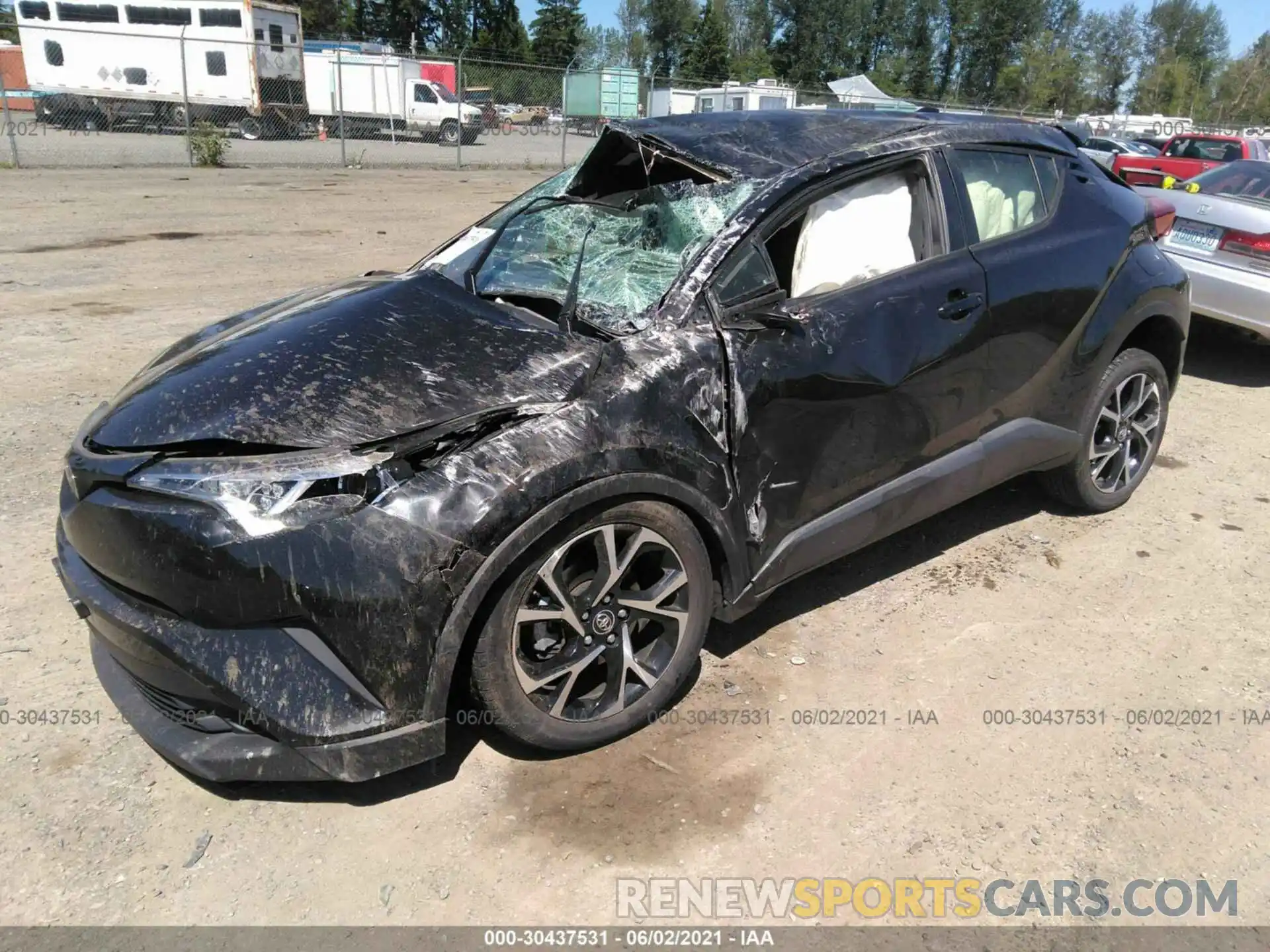 2 Photograph of a damaged car JTNKHMBX7K1031323 TOYOTA C-HR 2019