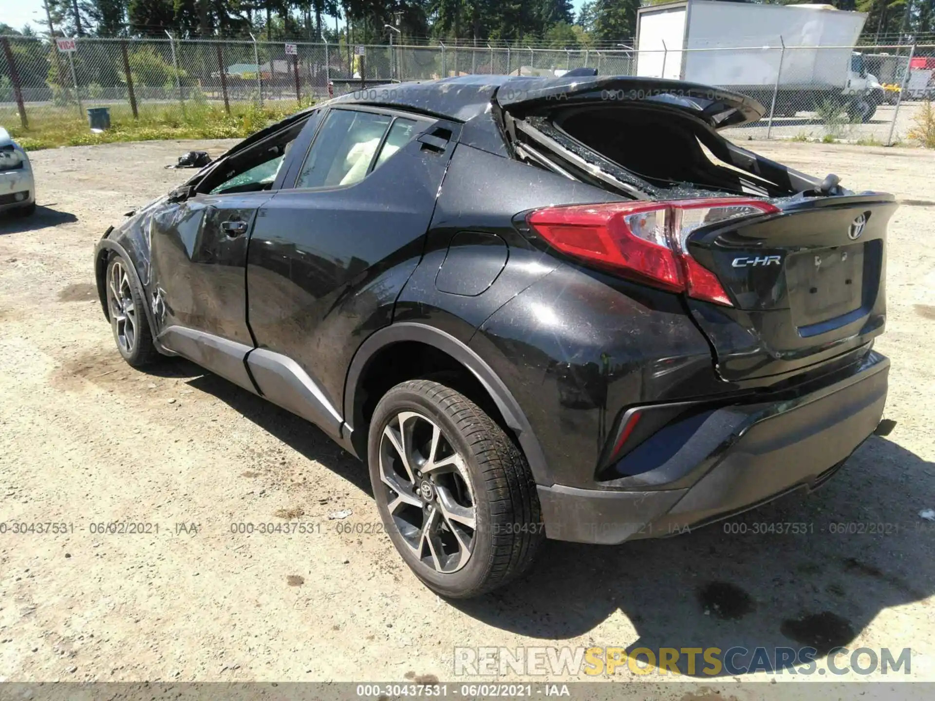 3 Photograph of a damaged car JTNKHMBX7K1031323 TOYOTA C-HR 2019