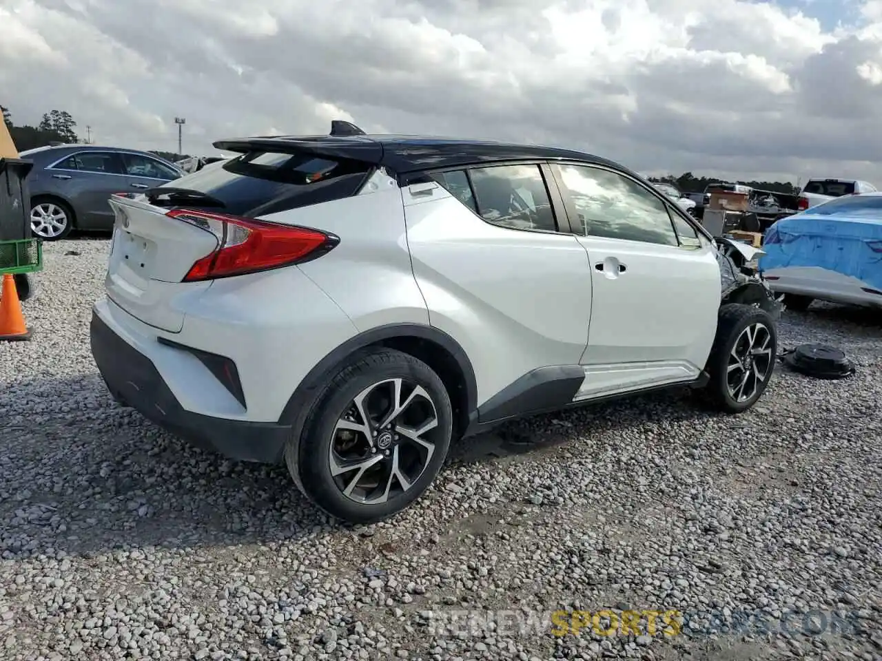 3 Photograph of a damaged car JTNKHMBX7K1033900 TOYOTA C-HR 2019