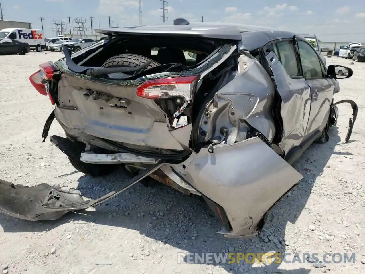 4 Photograph of a damaged car JTNKHMBX7K1035467 TOYOTA C-HR 2019