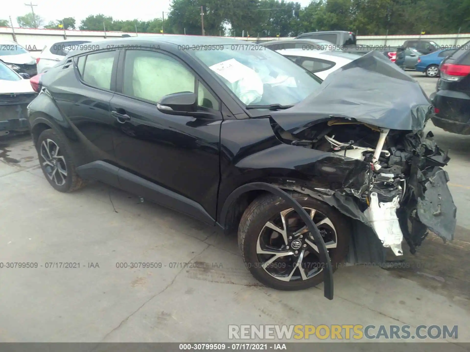 1 Photograph of a damaged car JTNKHMBX7K1037090 TOYOTA C-HR 2019