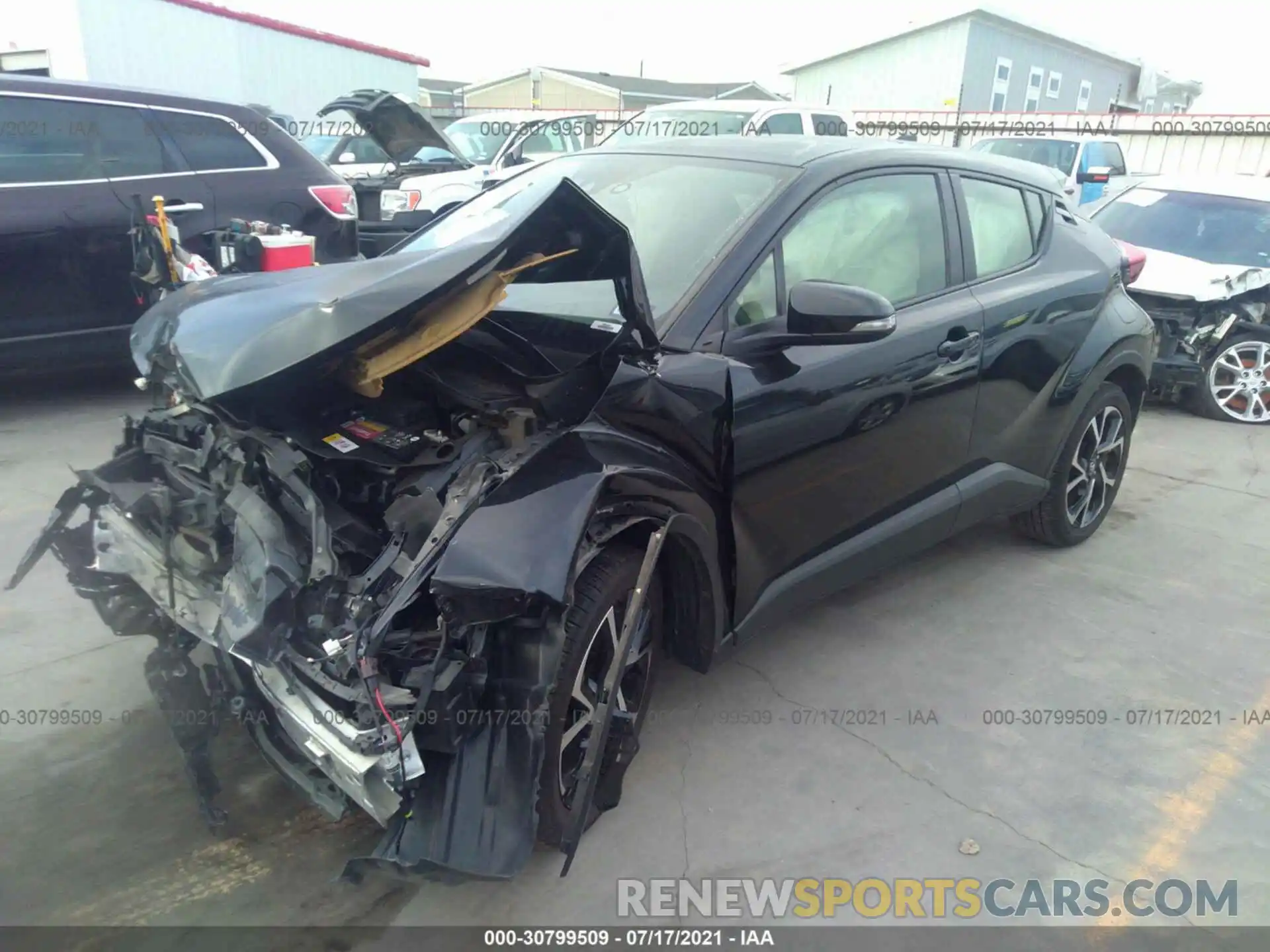 2 Photograph of a damaged car JTNKHMBX7K1037090 TOYOTA C-HR 2019