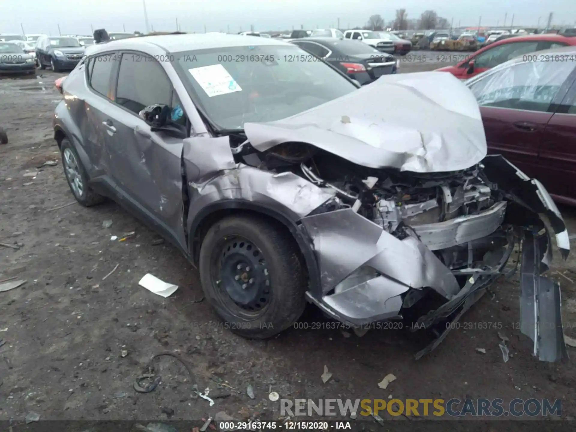 1 Photograph of a damaged car JTNKHMBX7K1038837 TOYOTA C-HR 2019