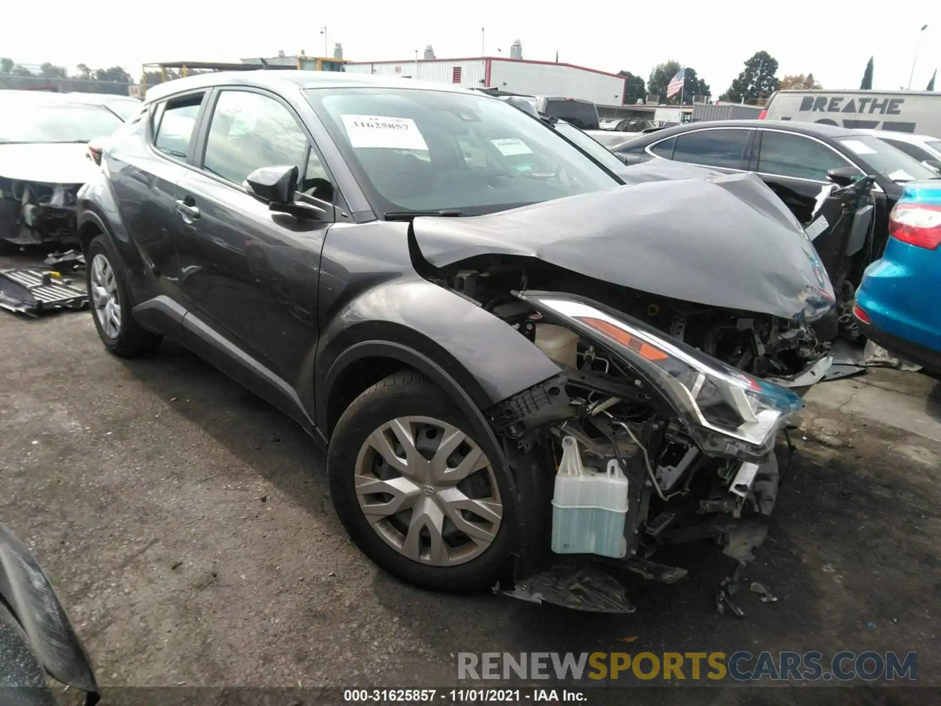 1 Photograph of a damaged car JTNKHMBX7K1040815 TOYOTA C-HR 2019