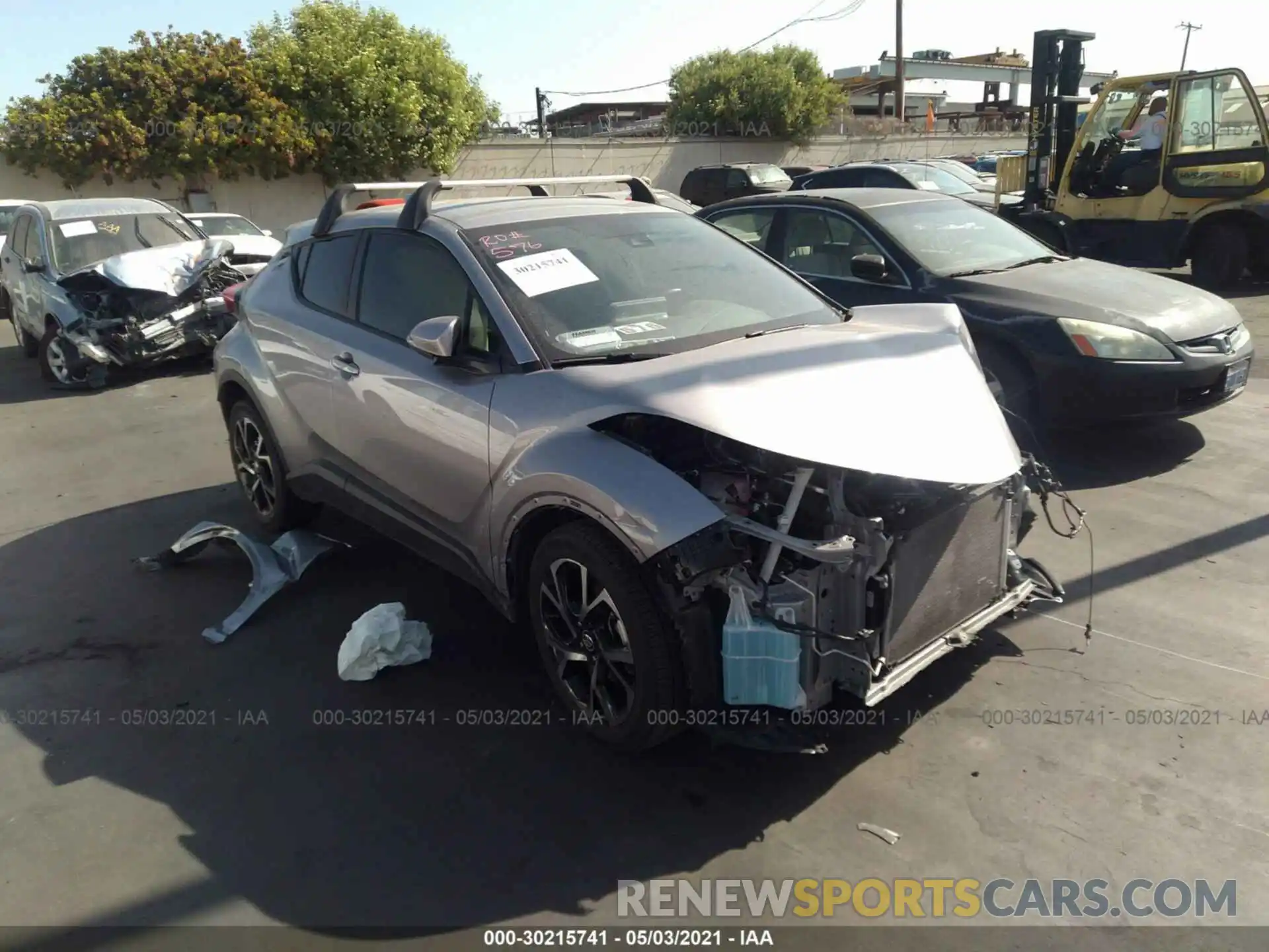 1 Photograph of a damaged car JTNKHMBX7K1042774 TOYOTA C-HR 2019