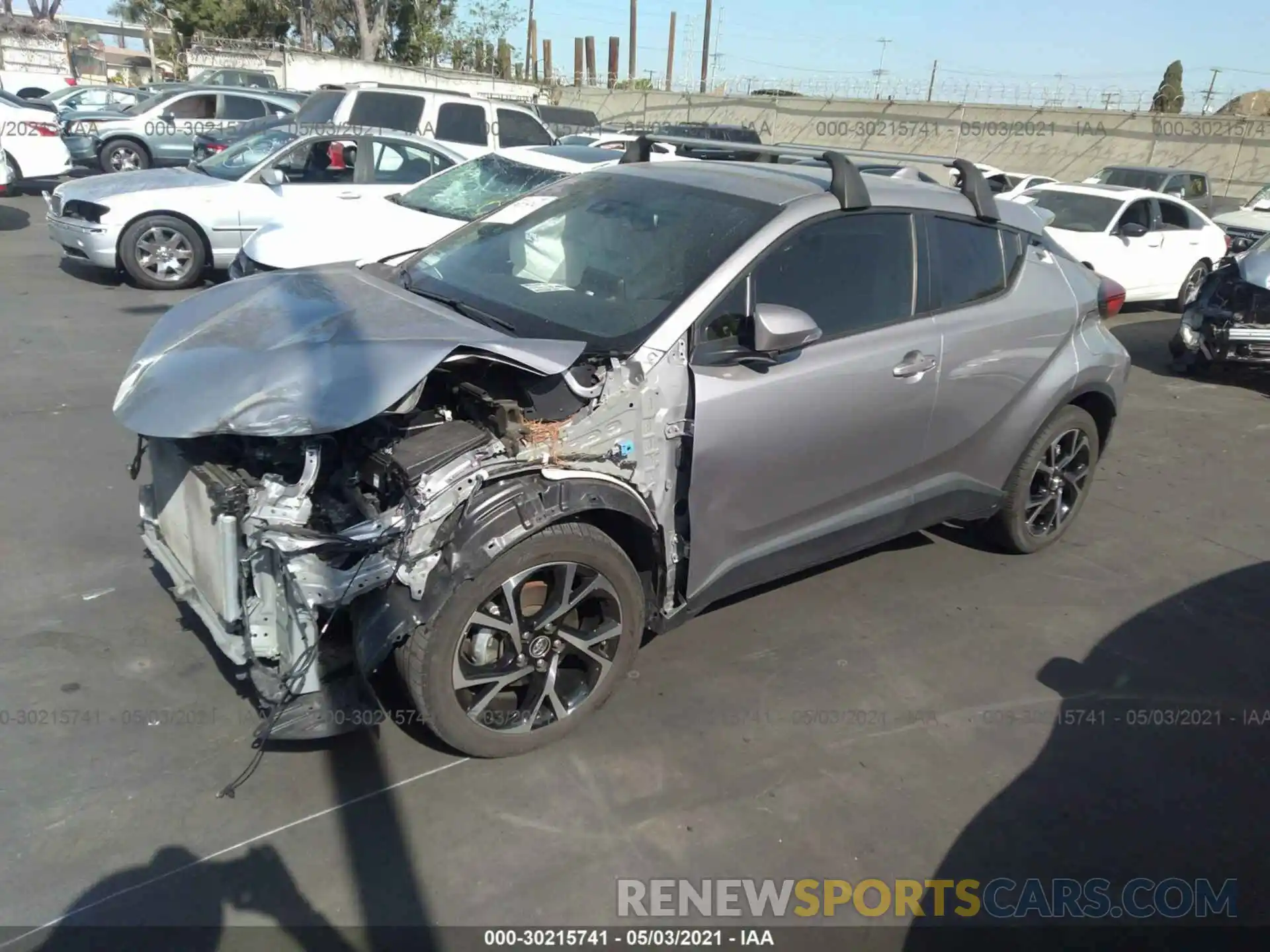 2 Photograph of a damaged car JTNKHMBX7K1042774 TOYOTA C-HR 2019