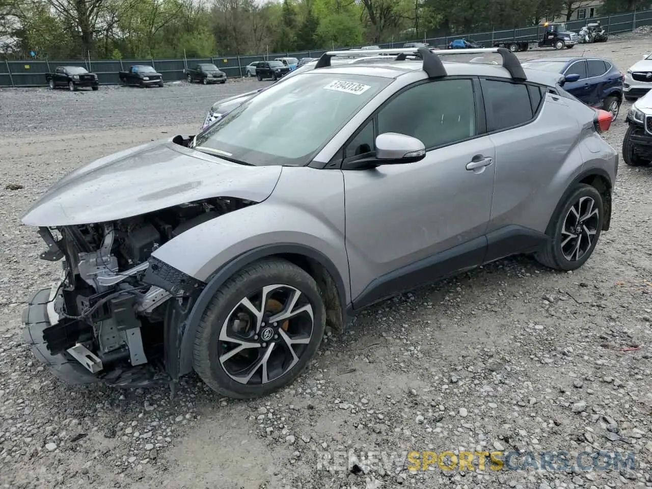 1 Photograph of a damaged car JTNKHMBX7K1048428 TOYOTA C-HR 2019