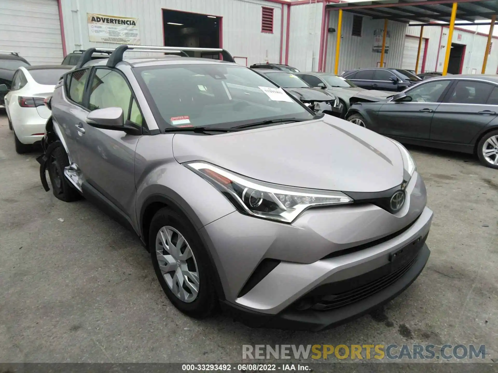 1 Photograph of a damaged car JTNKHMBX7K1049336 TOYOTA C-HR 2019