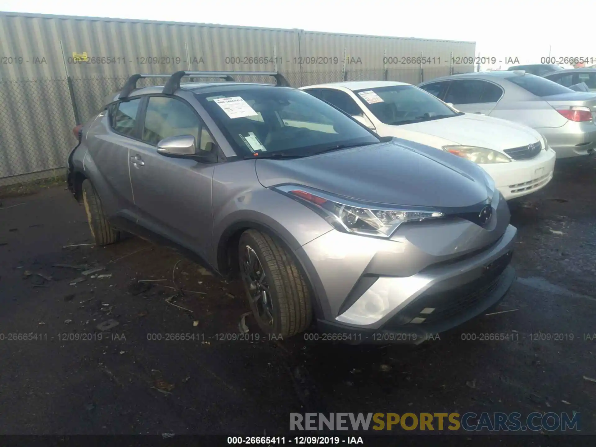 1 Photograph of a damaged car JTNKHMBX7K1050874 TOYOTA C-HR 2019