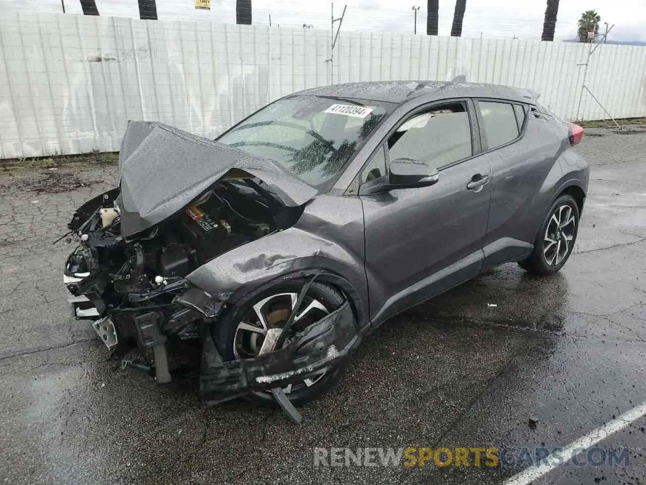 1 Photograph of a damaged car JTNKHMBX7K1052530 TOYOTA C-HR 2019