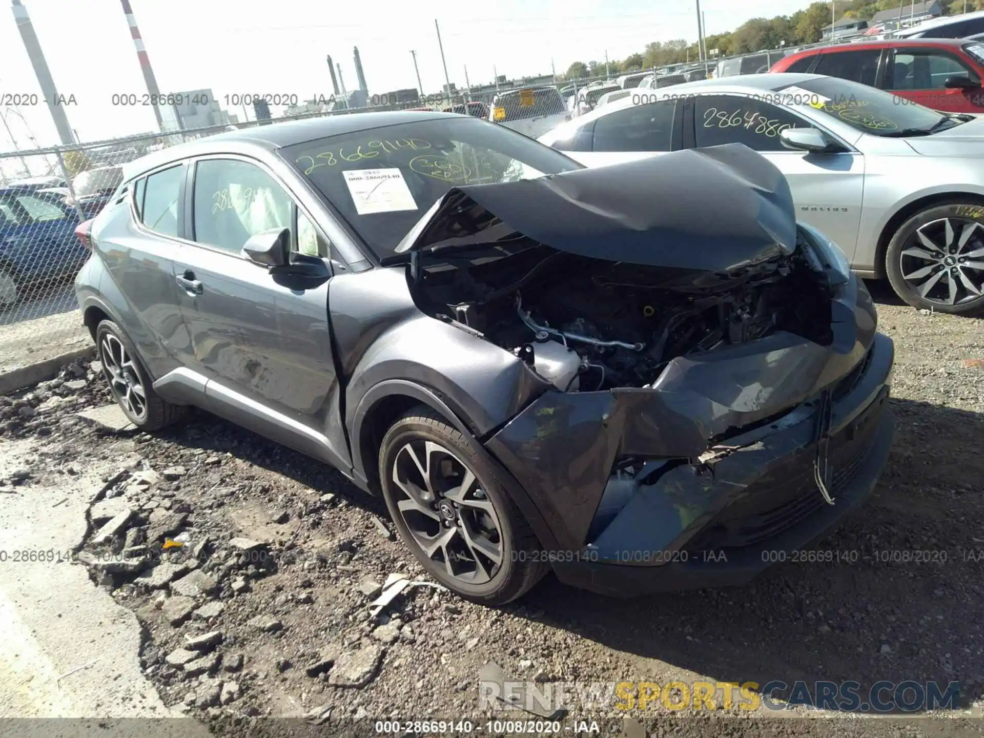 1 Photograph of a damaged car JTNKHMBX7K1054830 TOYOTA C-HR 2019