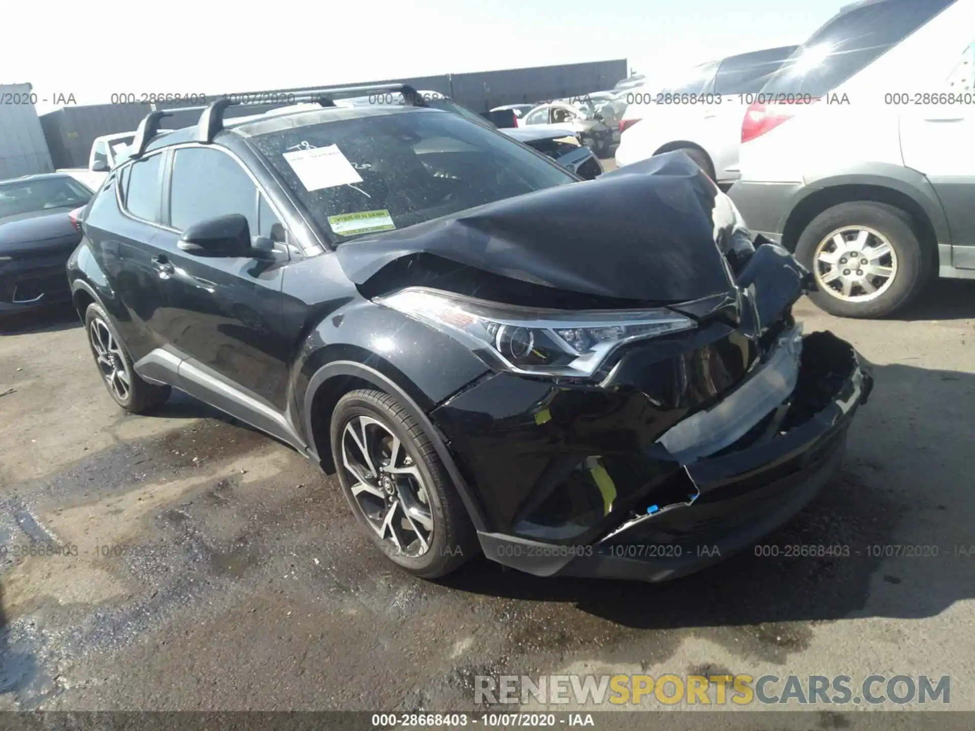 1 Photograph of a damaged car JTNKHMBX7K1058957 TOYOTA C-HR 2019