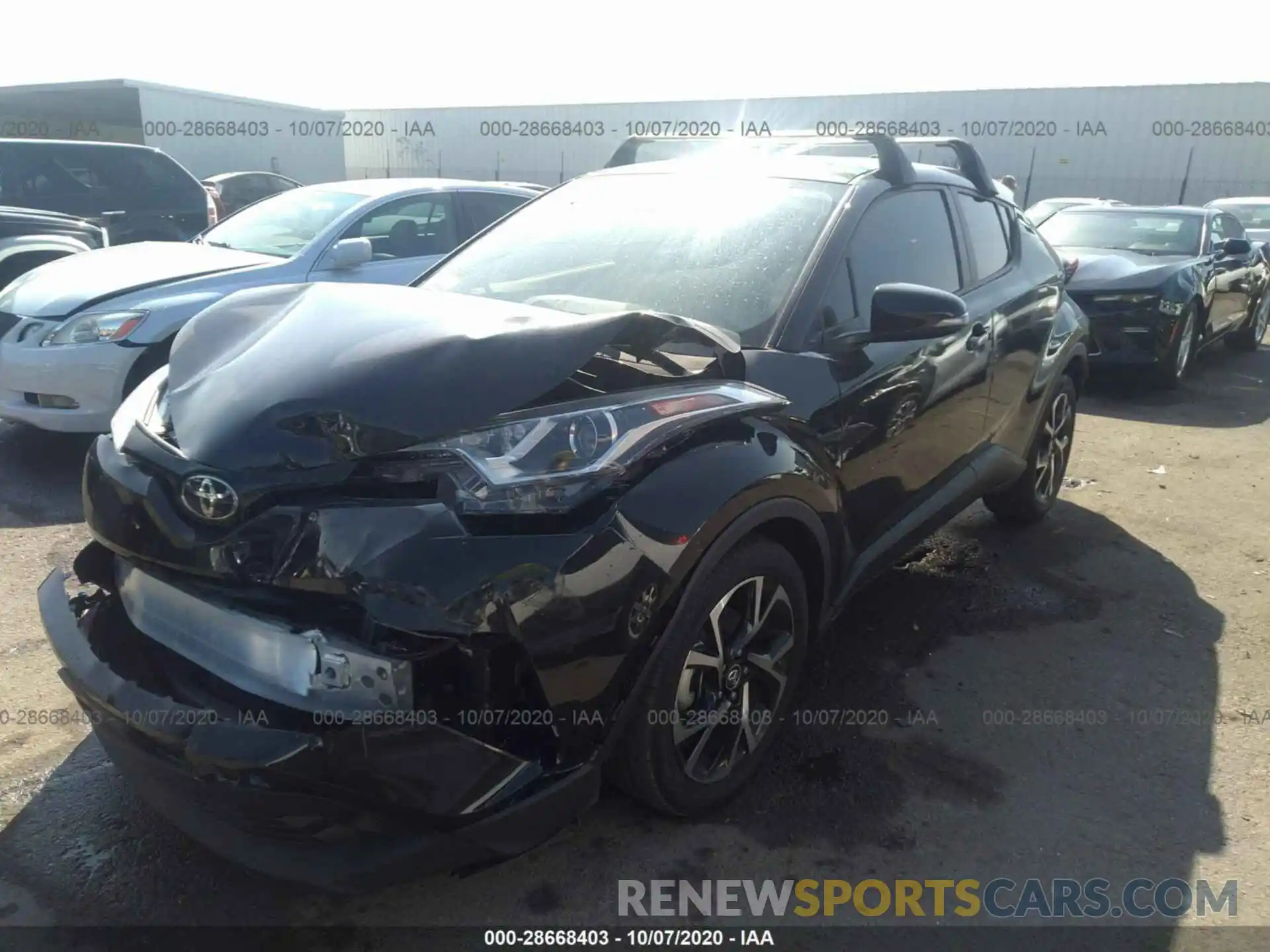 2 Photograph of a damaged car JTNKHMBX7K1058957 TOYOTA C-HR 2019