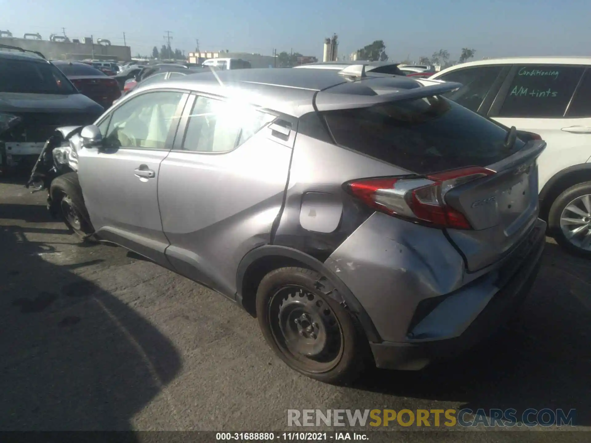 3 Photograph of a damaged car JTNKHMBX7K1059932 TOYOTA C-HR 2019