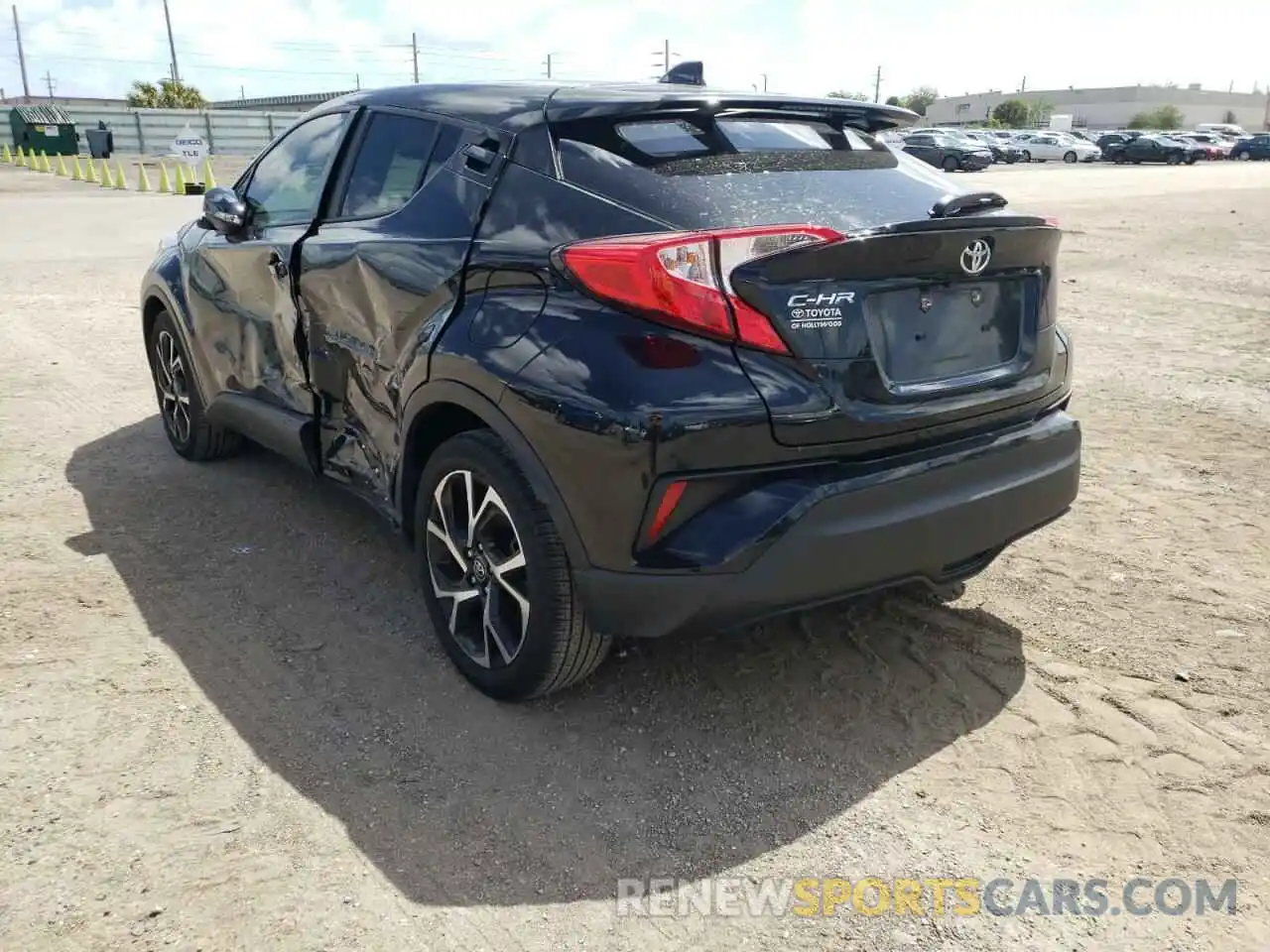 3 Photograph of a damaged car JTNKHMBX7K1060448 TOYOTA C-HR 2019