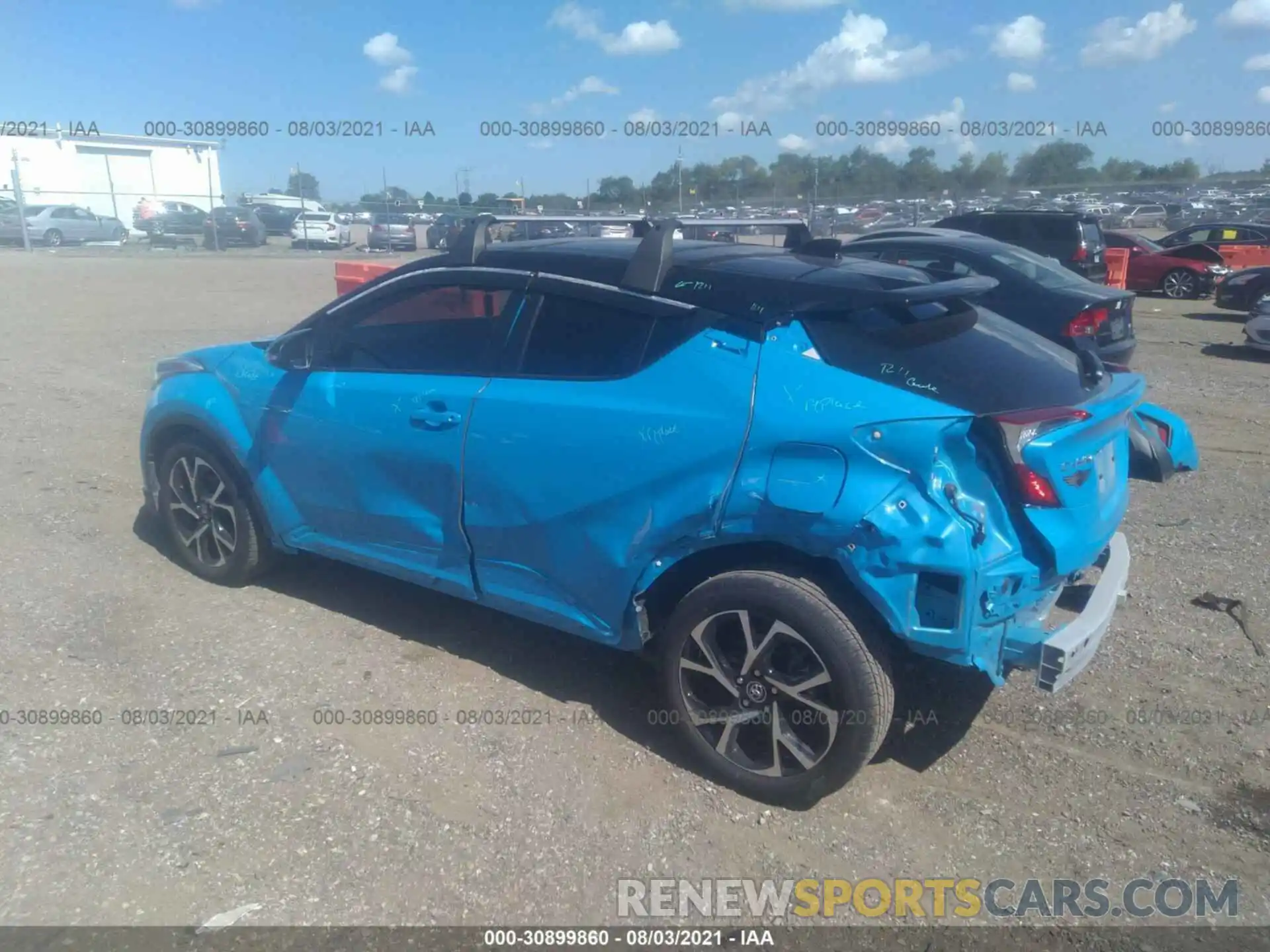 3 Photograph of a damaged car JTNKHMBX7K1061440 TOYOTA C-HR 2019