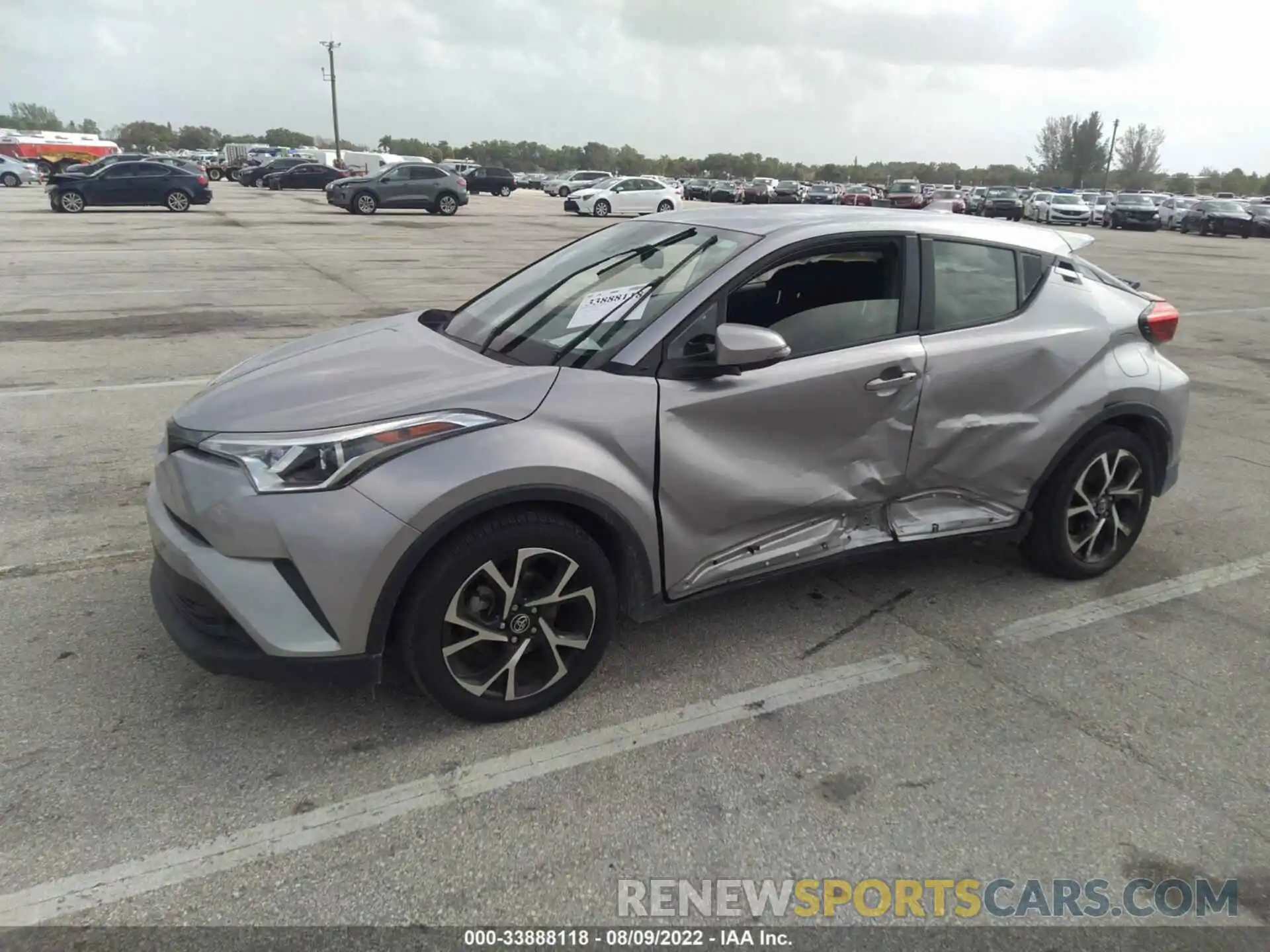 2 Photograph of a damaged car JTNKHMBX8K1015681 TOYOTA C-HR 2019