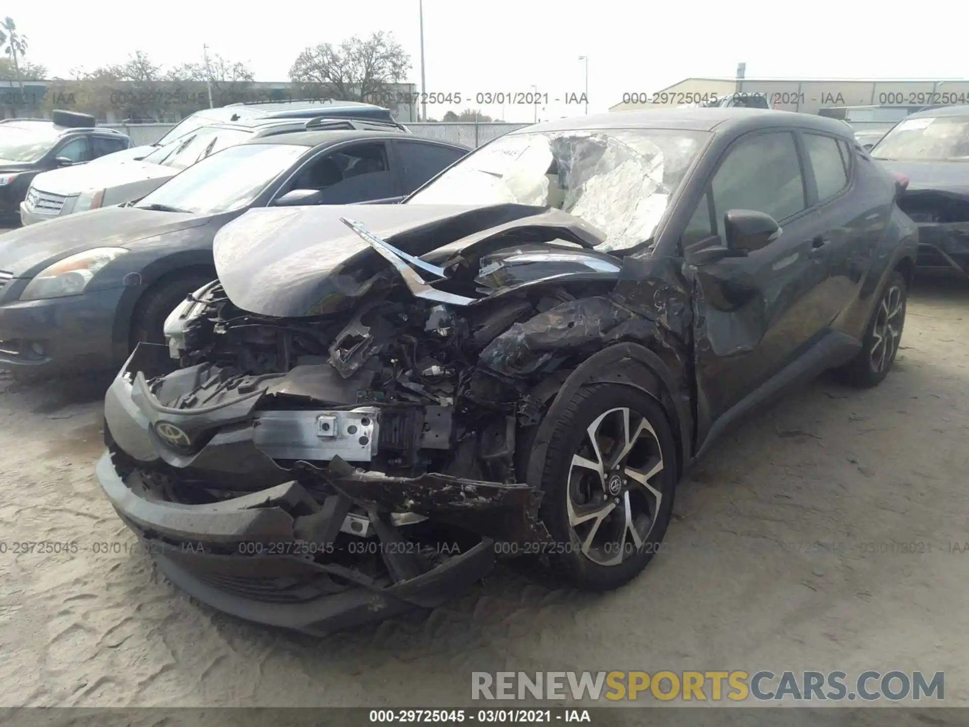 2 Photograph of a damaged car JTNKHMBX8K1017821 TOYOTA C-HR 2019