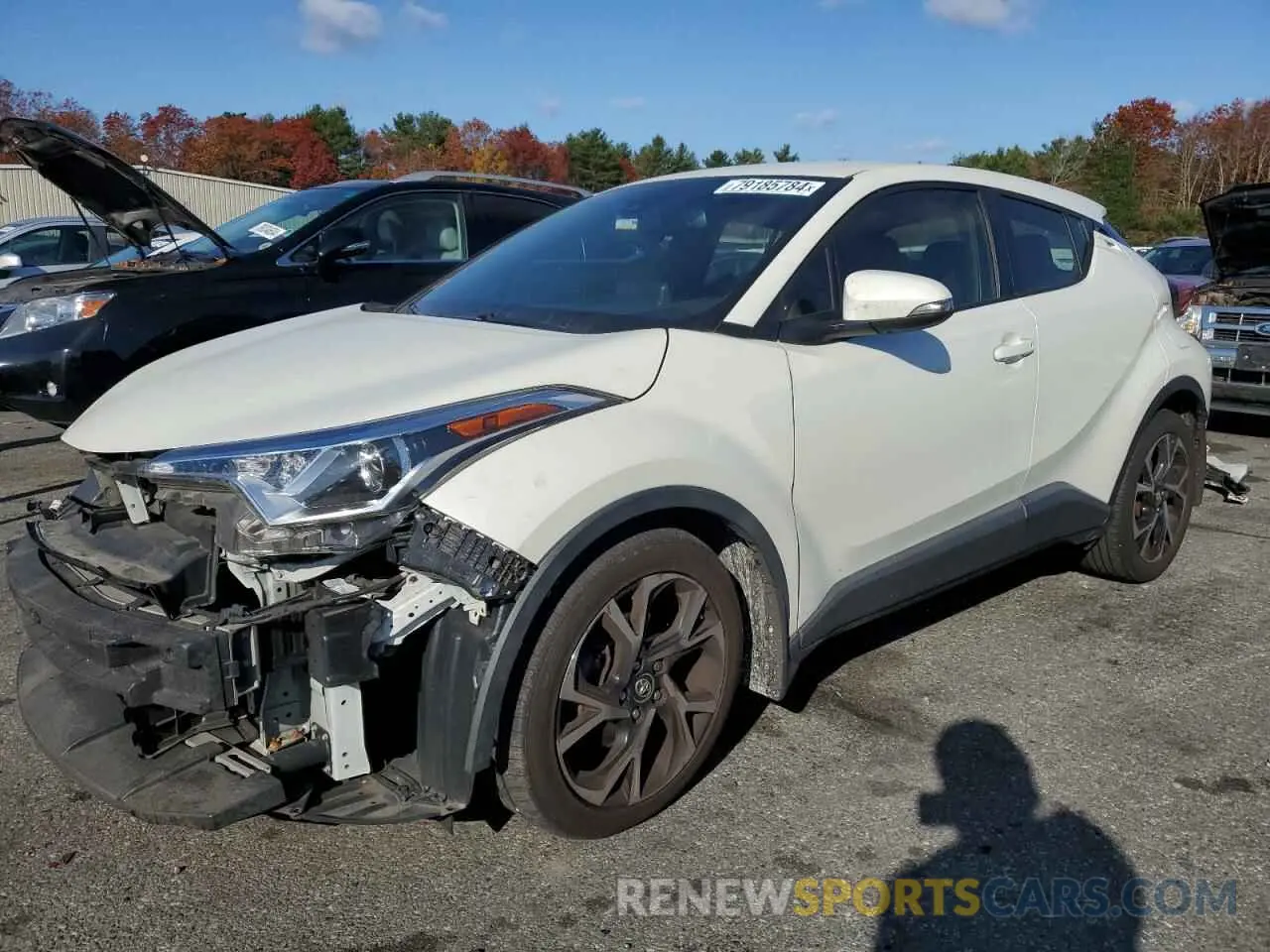 1 Photograph of a damaged car JTNKHMBX8K1019357 TOYOTA C-HR 2019
