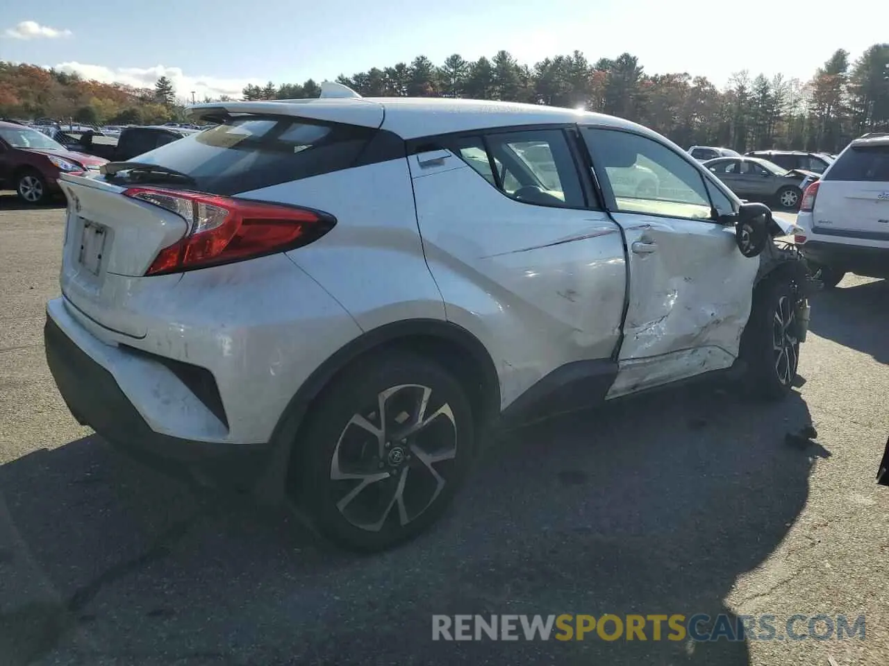 3 Photograph of a damaged car JTNKHMBX8K1019357 TOYOTA C-HR 2019
