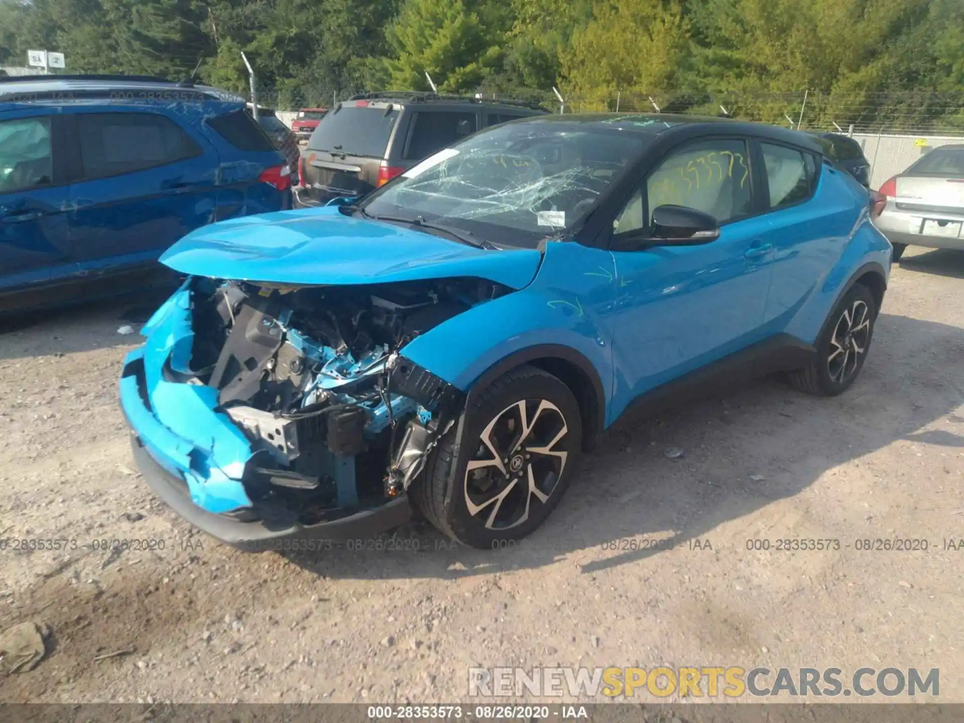 2 Photograph of a damaged car JTNKHMBX8K1020346 TOYOTA C-HR 2019