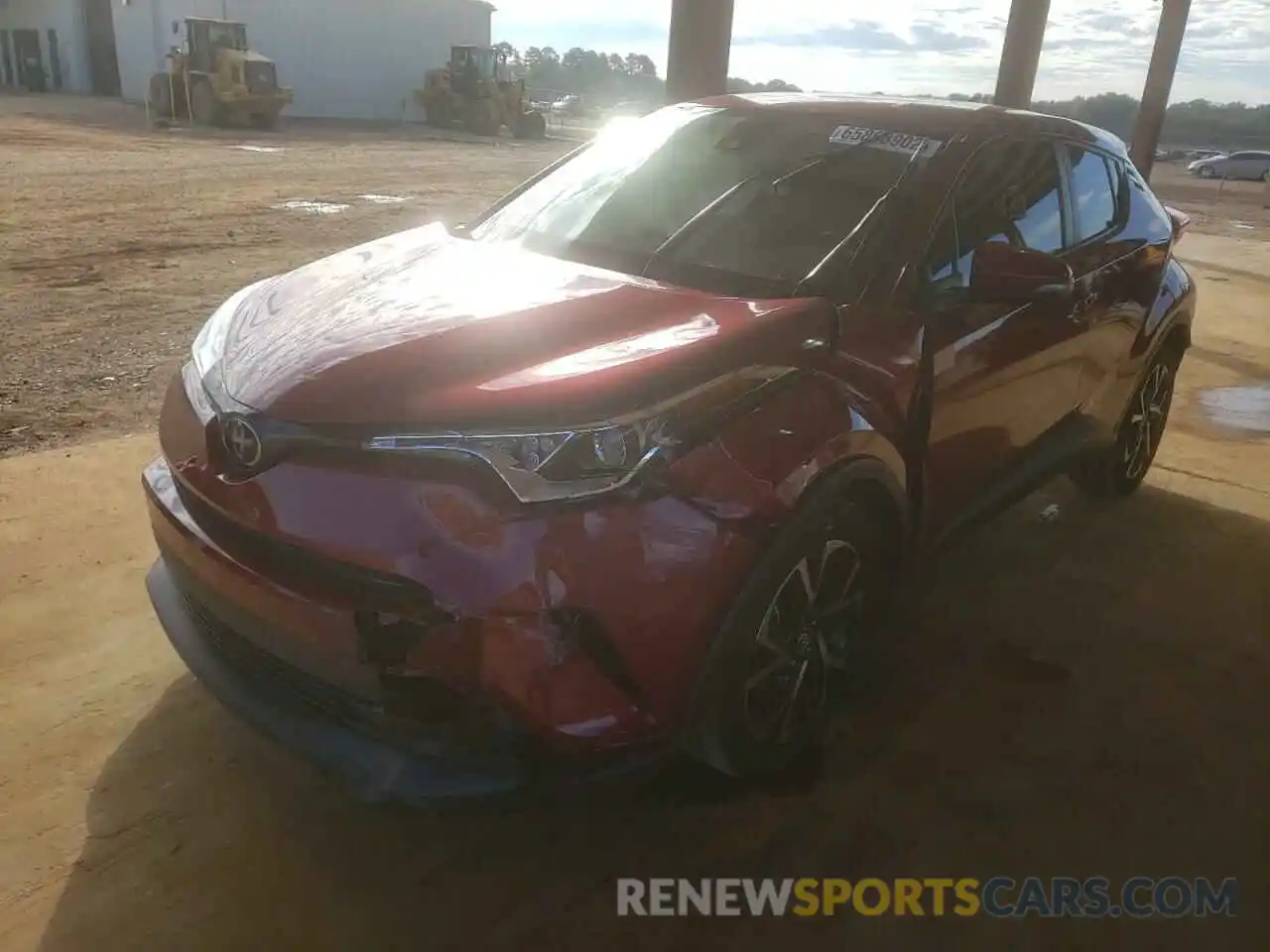 2 Photograph of a damaged car JTNKHMBX8K1020993 TOYOTA C-HR 2019