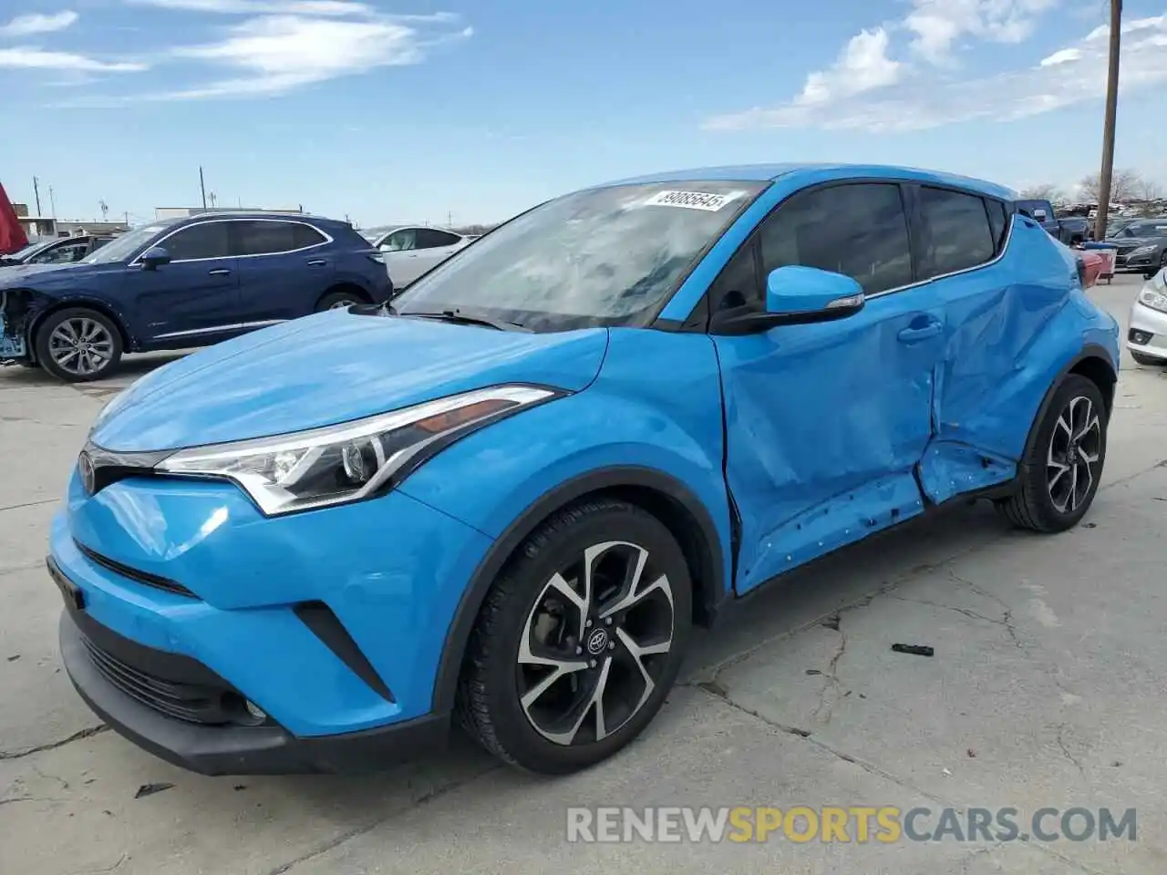 1 Photograph of a damaged car JTNKHMBX8K1021190 TOYOTA C-HR 2019