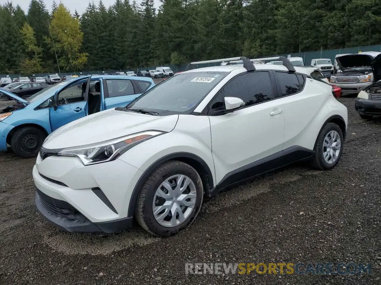 1 Photograph of a damaged car JTNKHMBX8K1021335 TOYOTA C-HR 2019