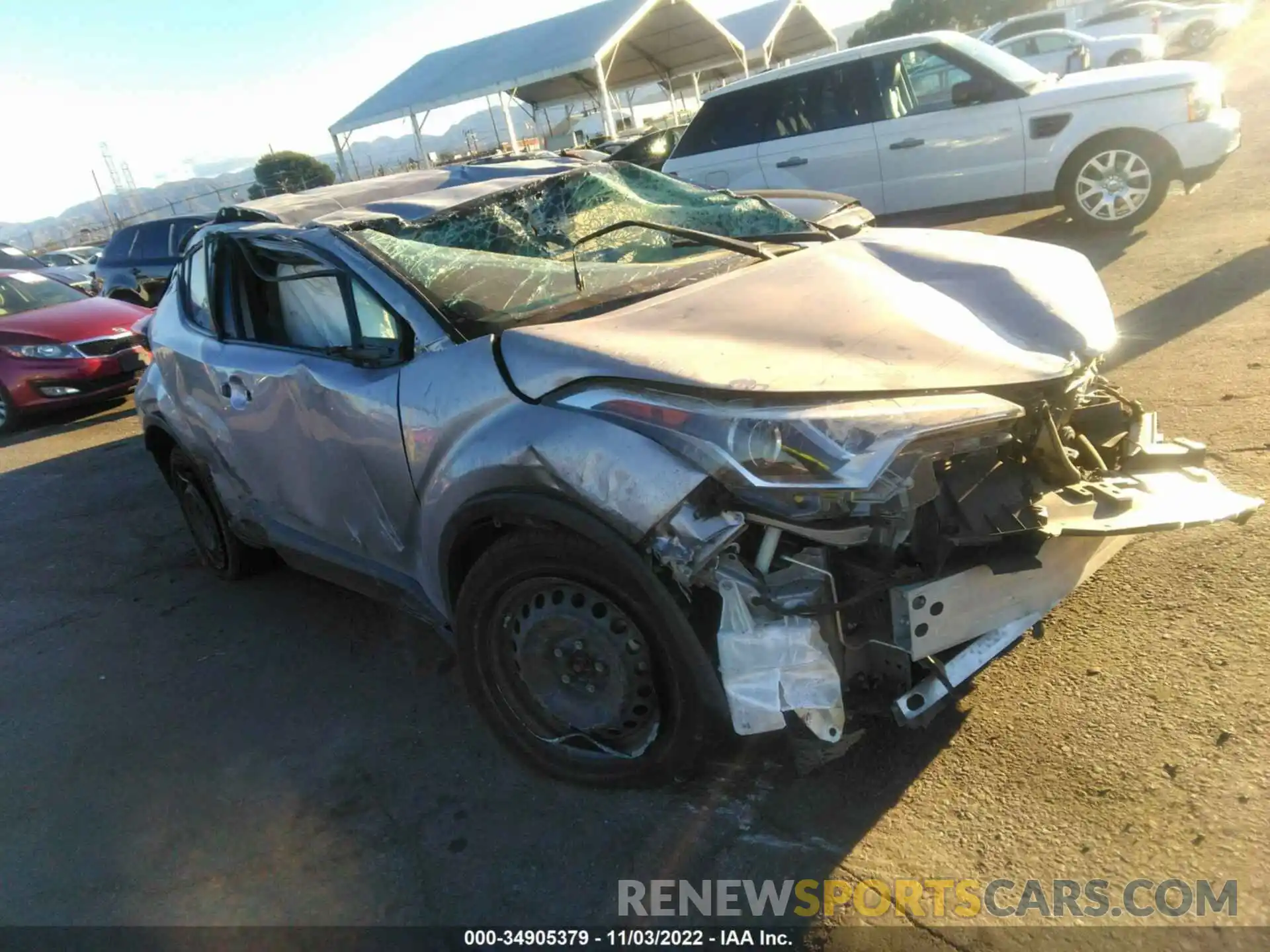 1 Photograph of a damaged car JTNKHMBX8K1027474 TOYOTA C-HR 2019