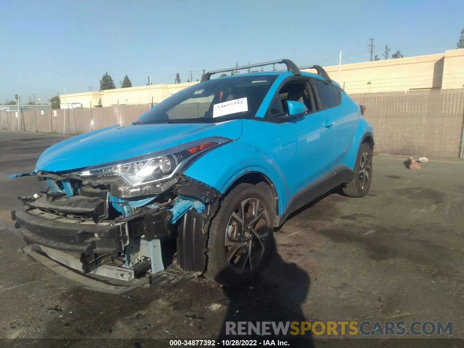 2 Photograph of a damaged car JTNKHMBX8K1031427 TOYOTA C-HR 2019