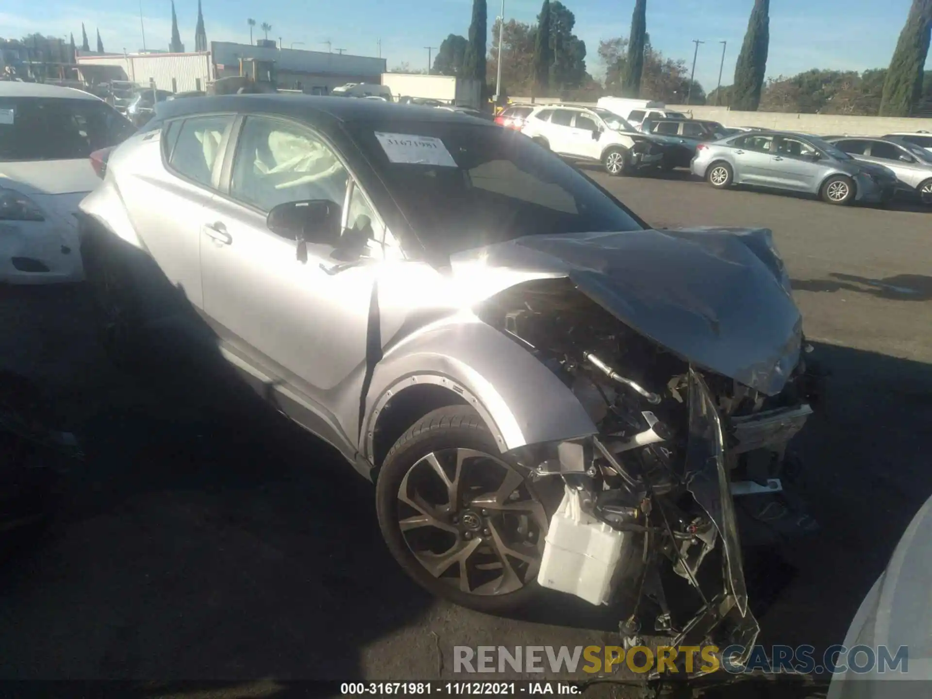 1 Photograph of a damaged car JTNKHMBX8K1033422 TOYOTA C-HR 2019