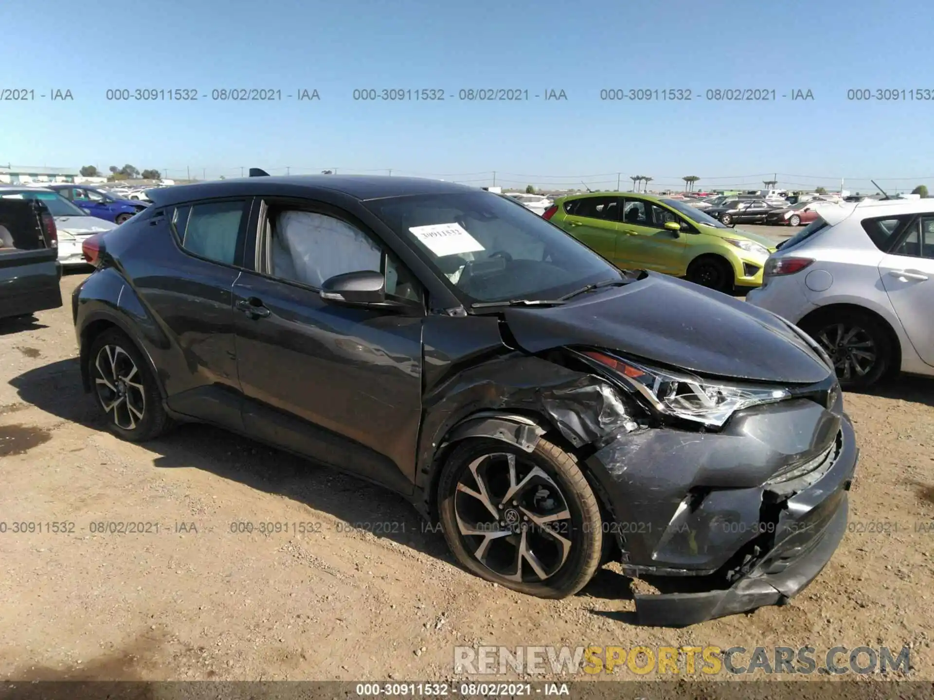 1 Photograph of a damaged car JTNKHMBX8K1034165 TOYOTA C-HR 2019