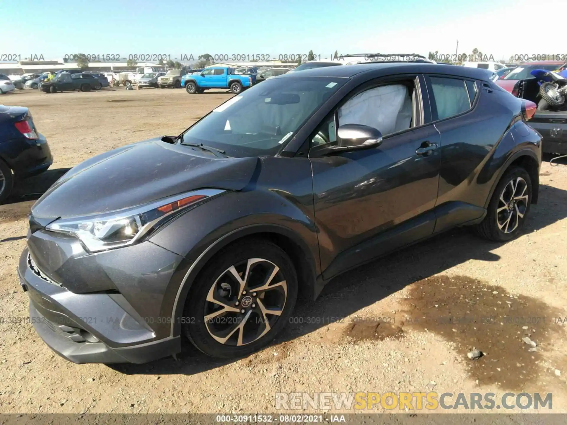 2 Photograph of a damaged car JTNKHMBX8K1034165 TOYOTA C-HR 2019